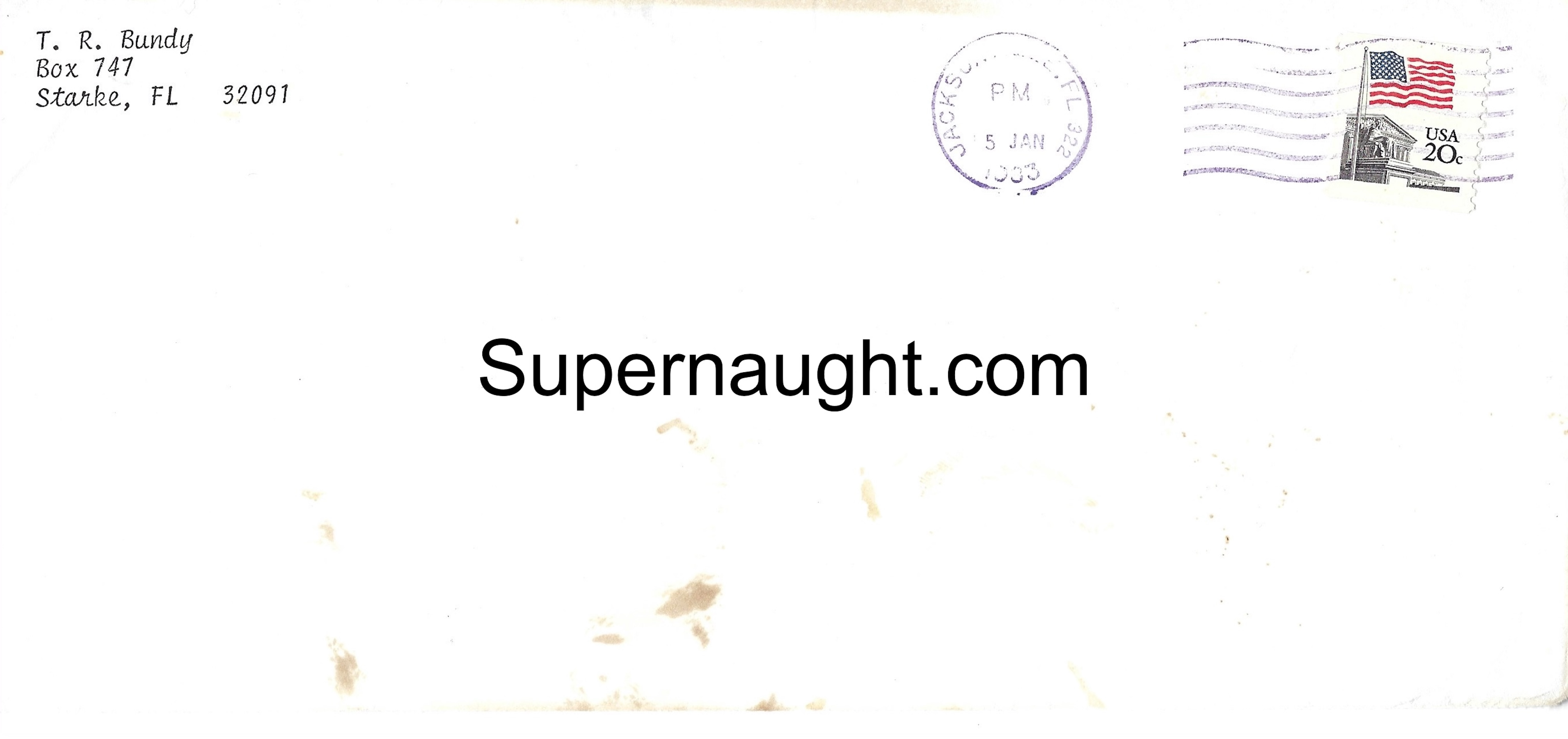 Ted Bundy Signed Letter and Envelope Set image 4