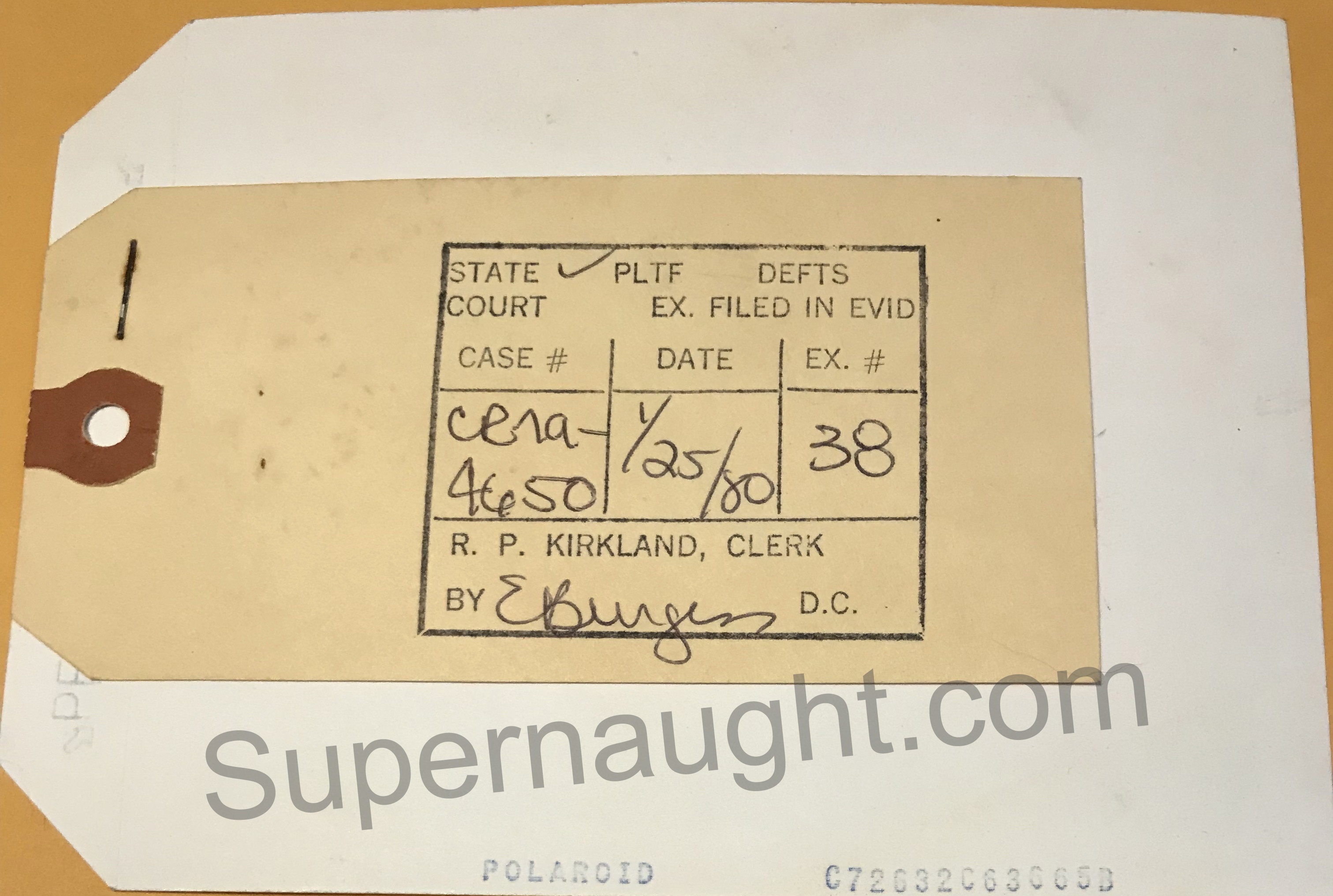 Ted Bundy Suspect Sketch Polaroid Trial Exhibit image 2