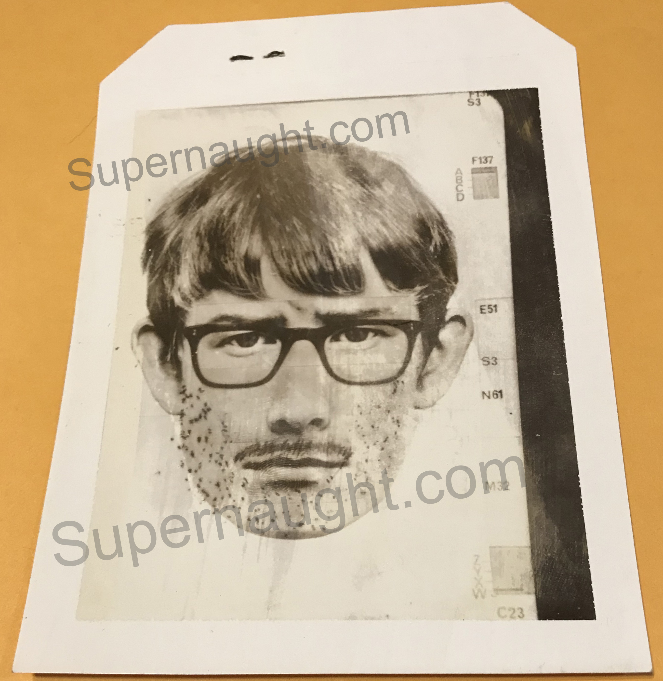 Ted Bundy Suspect Sketch Polaroid Trial Exhibit