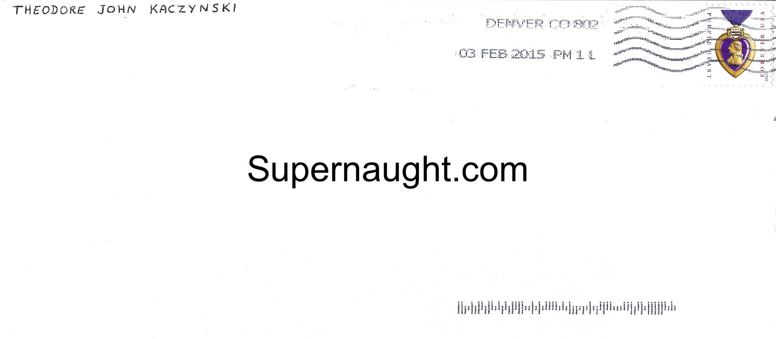 Ted Kaczynski Four Page Letter and Envelope Both Signed image 2
