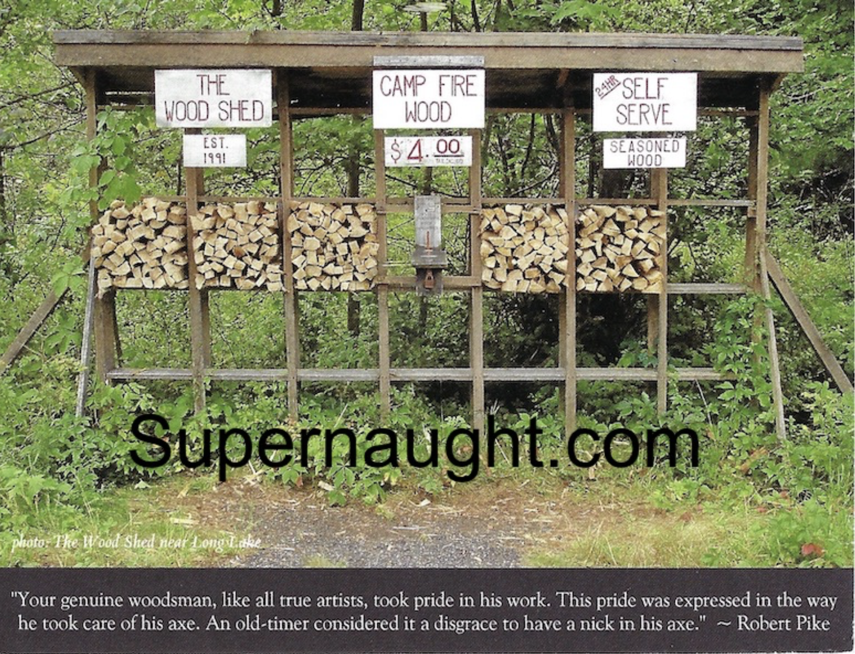 Ted Kaczynski Woodsman Postcard Signed image 2