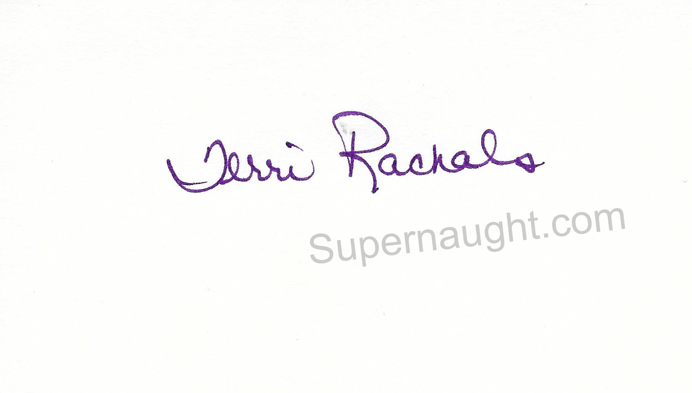 Terri Rachals Signed Card with Photo