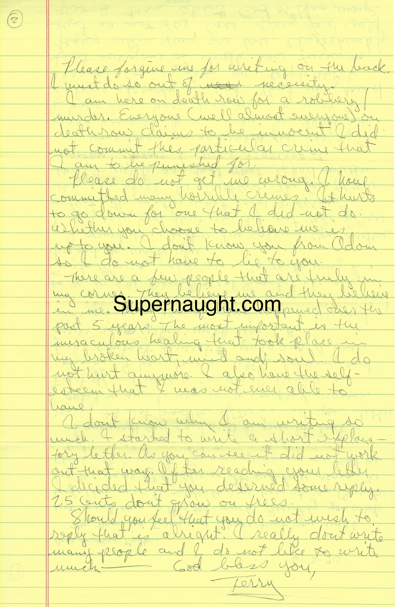 Terry Bemore Signed Letter and Envelope Set image 2