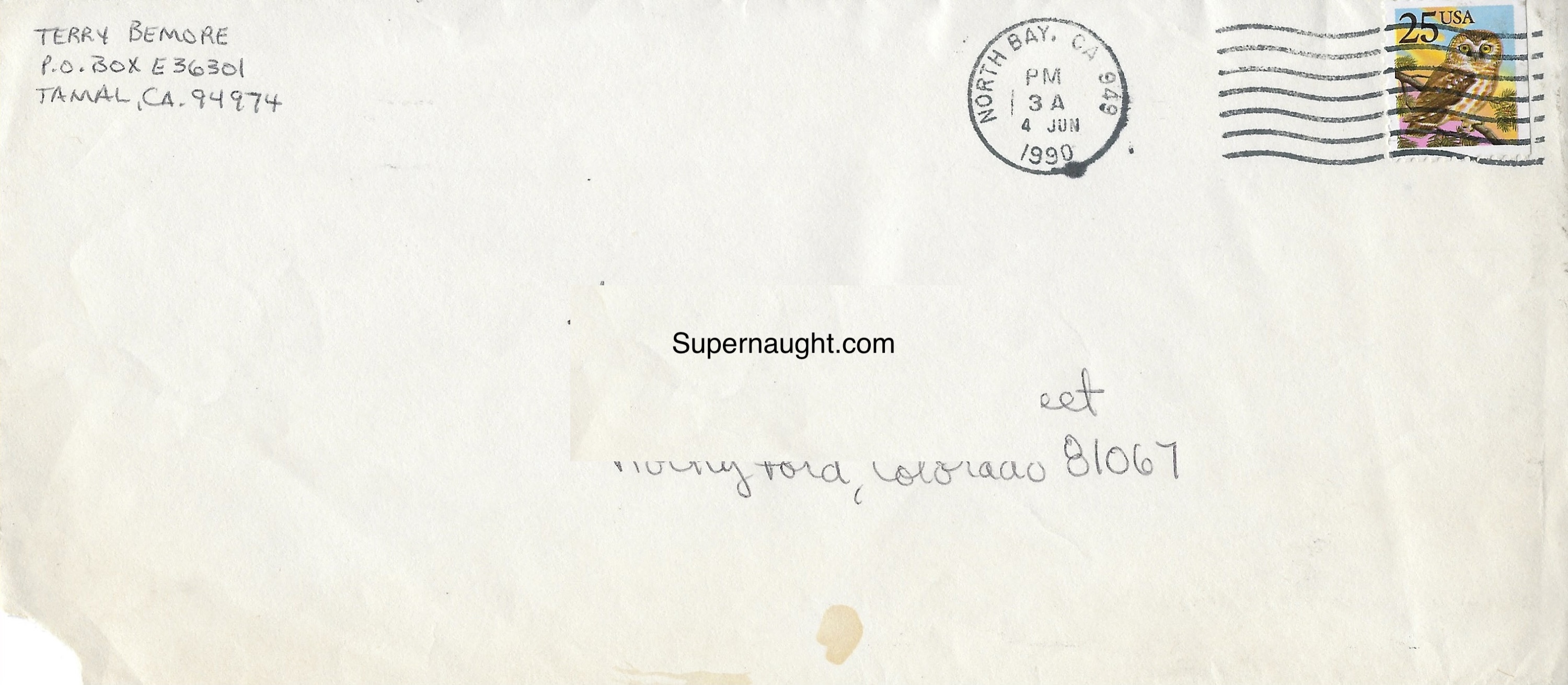Terry Bemore Signed Letter and Envelope Set image 3