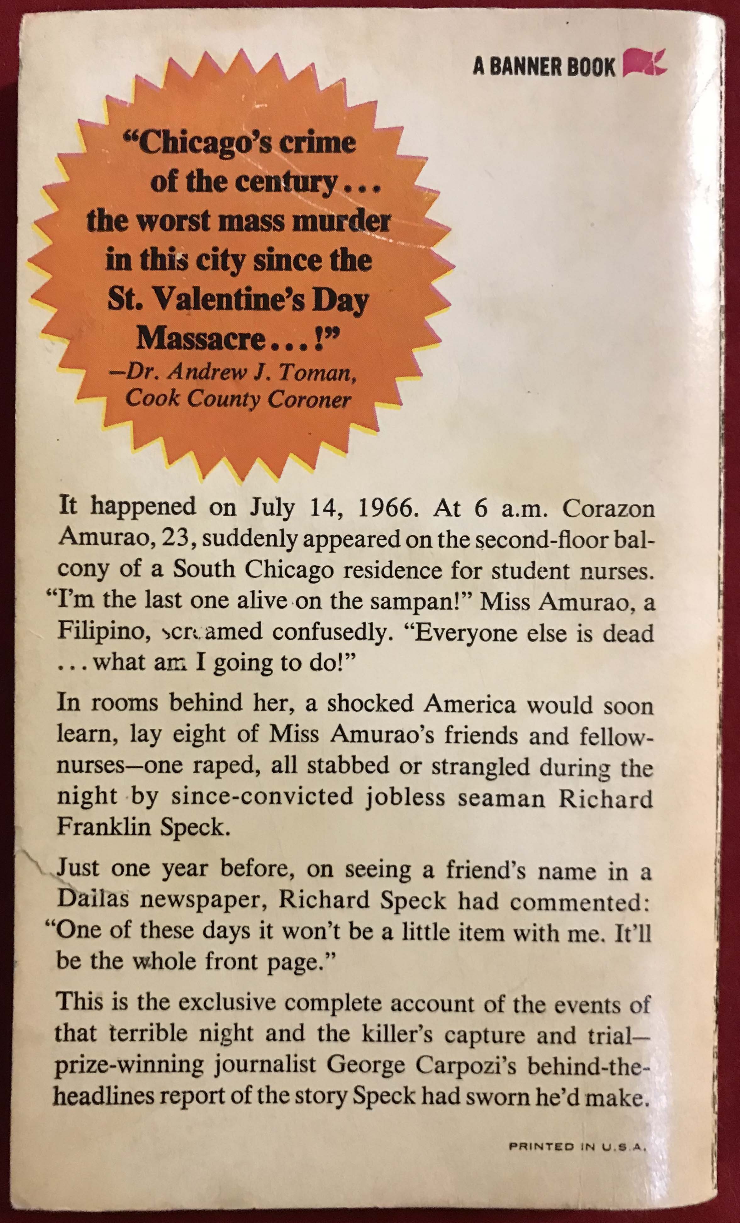 The Chicago Nurse Murders George Carpozi image 2