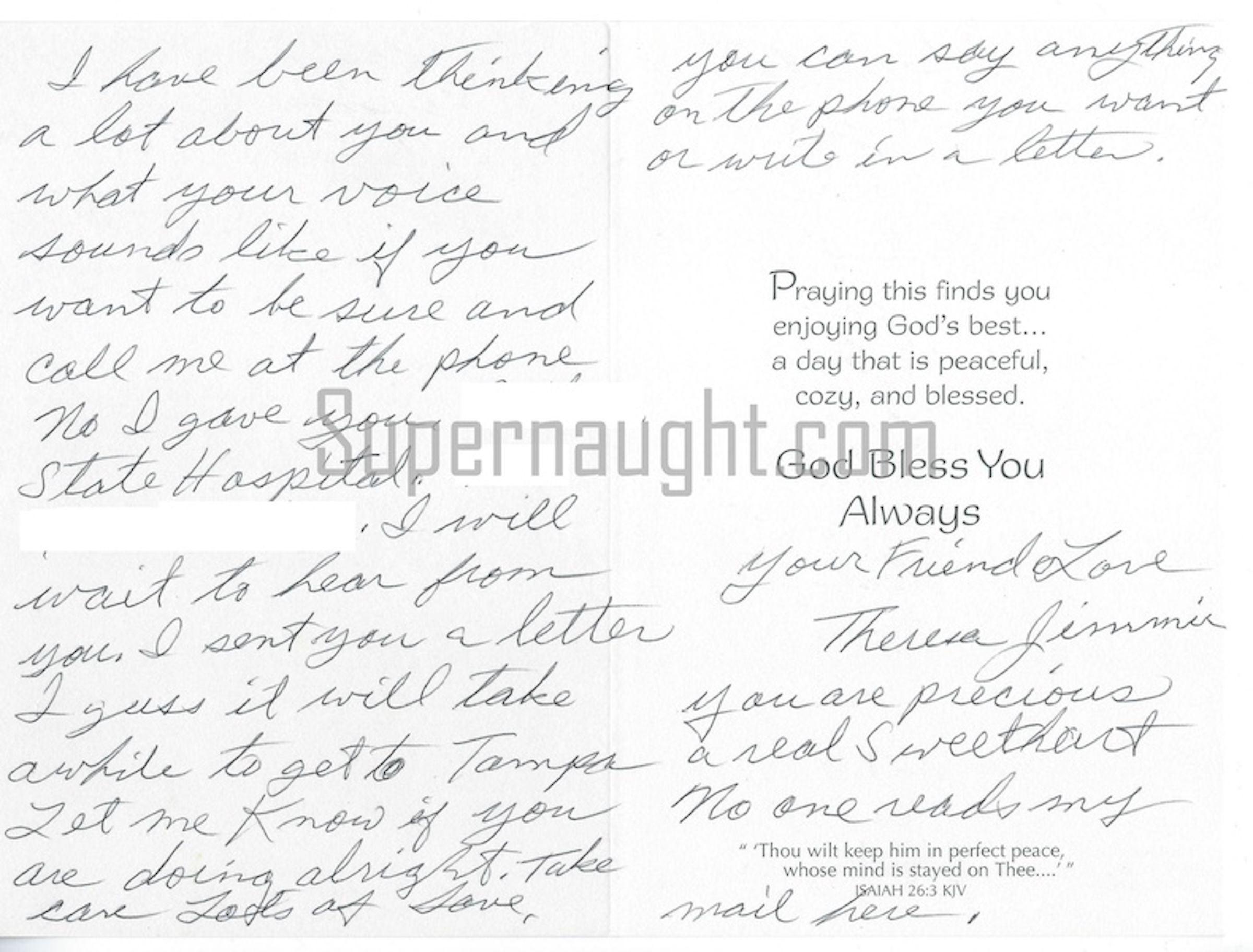 Theresa Knorr Card and Envelope Set Both Signed
