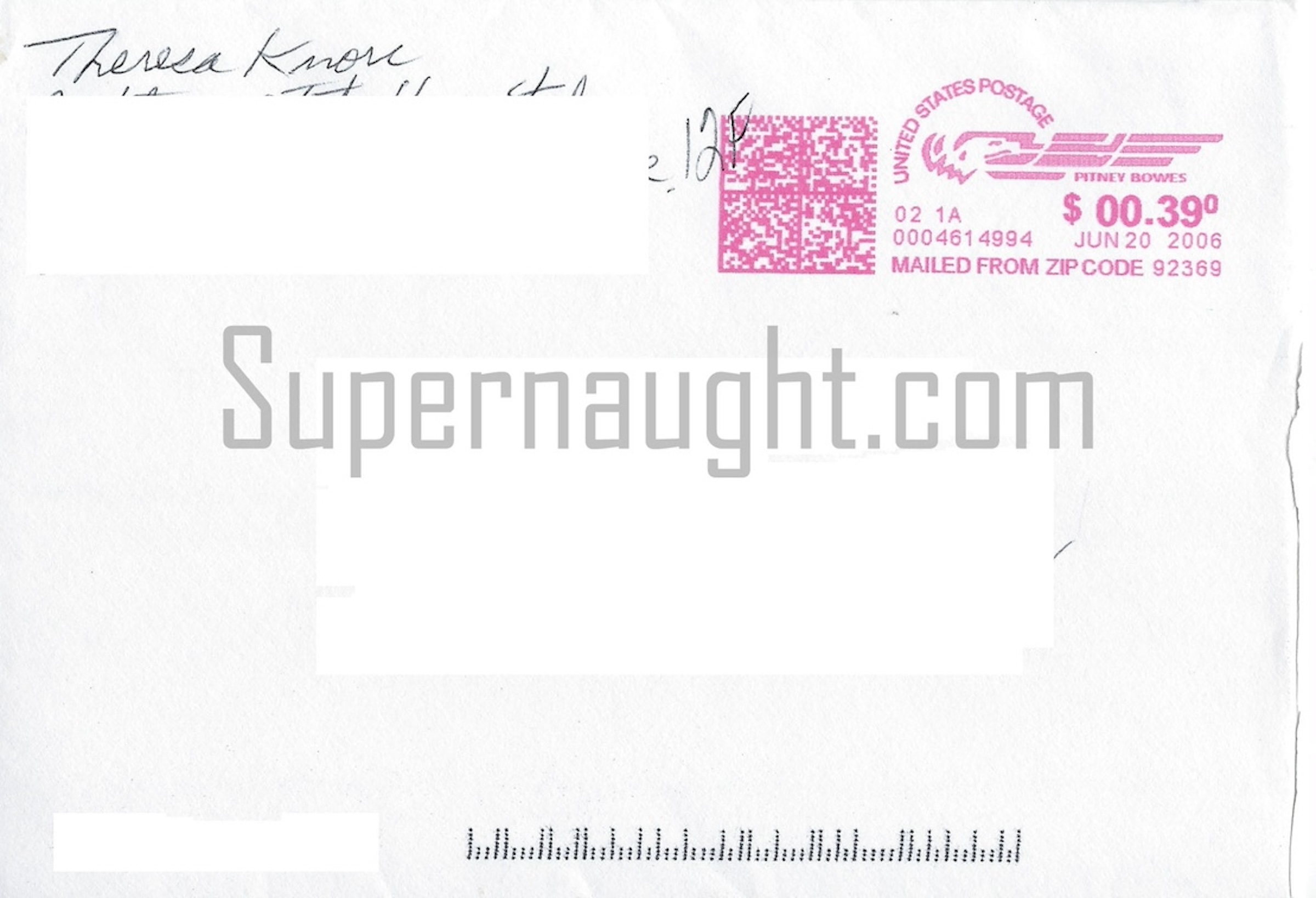 Theresa Knorr Card and Envelope Set Both Signed image 2