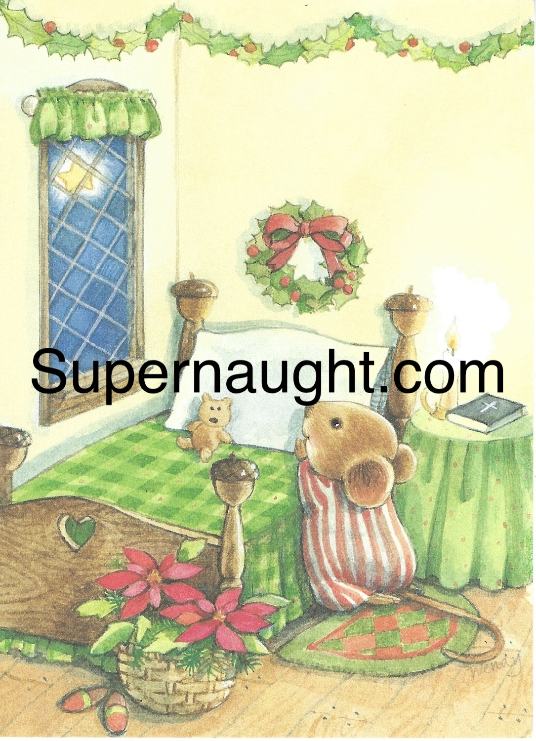 Theresa Knorr Christmas Card and Envelope Both Signed image 3