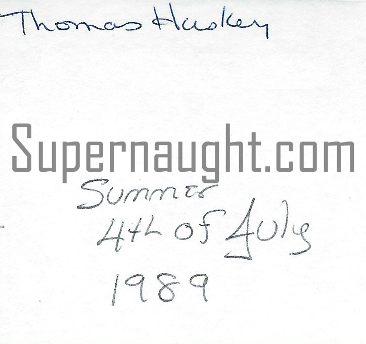 Thomas Huskey Signed Photo image 2