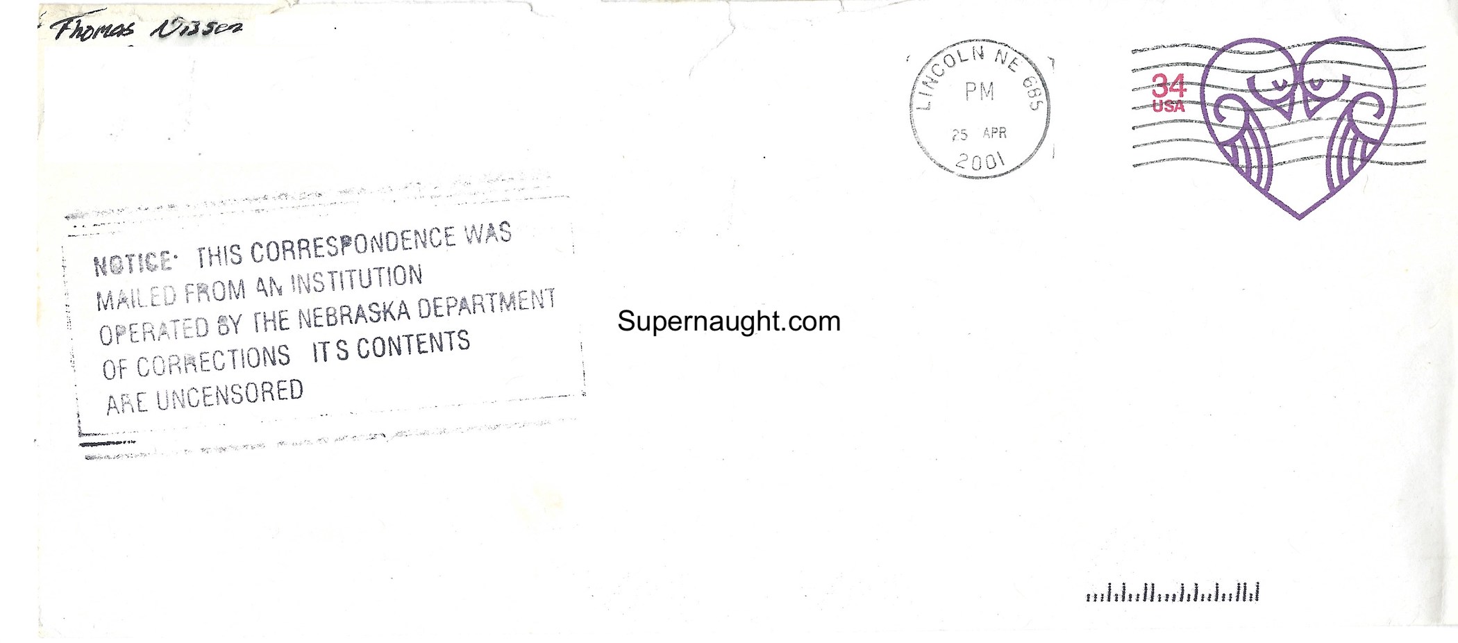 Thomas Nissen Letter and Envelope Both Signed image 2