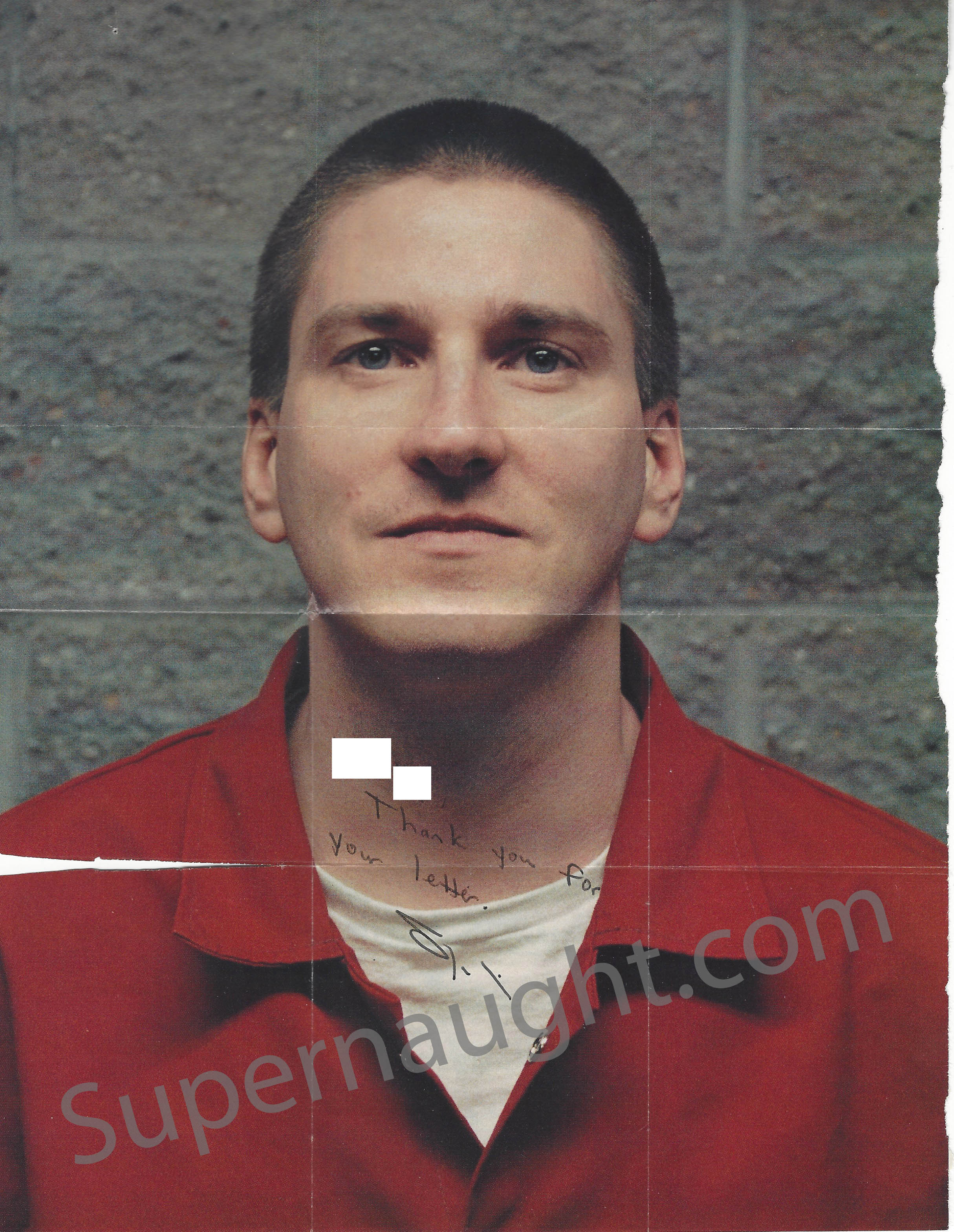Timothy McVeigh Photo and Envelope Set Both Signed