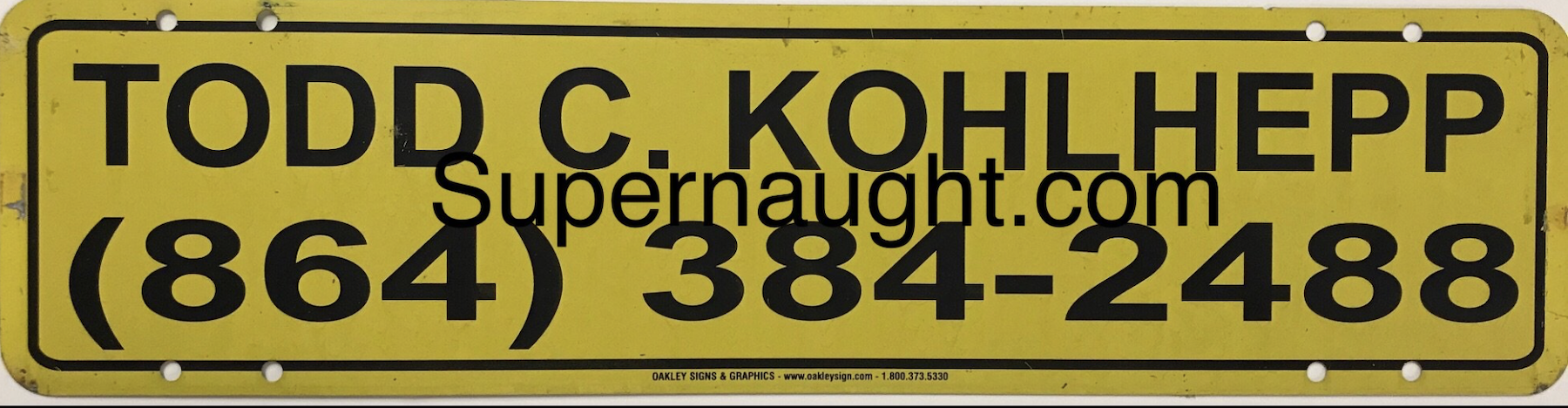 Todd Kohlhepp Real Estate Sign