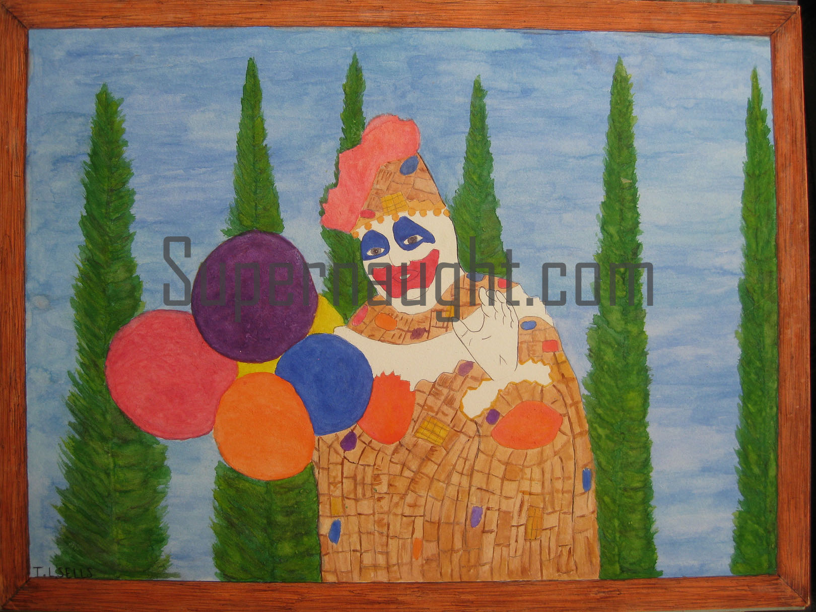 Tommy Lynn Sells Patches the Clown Painting Signed