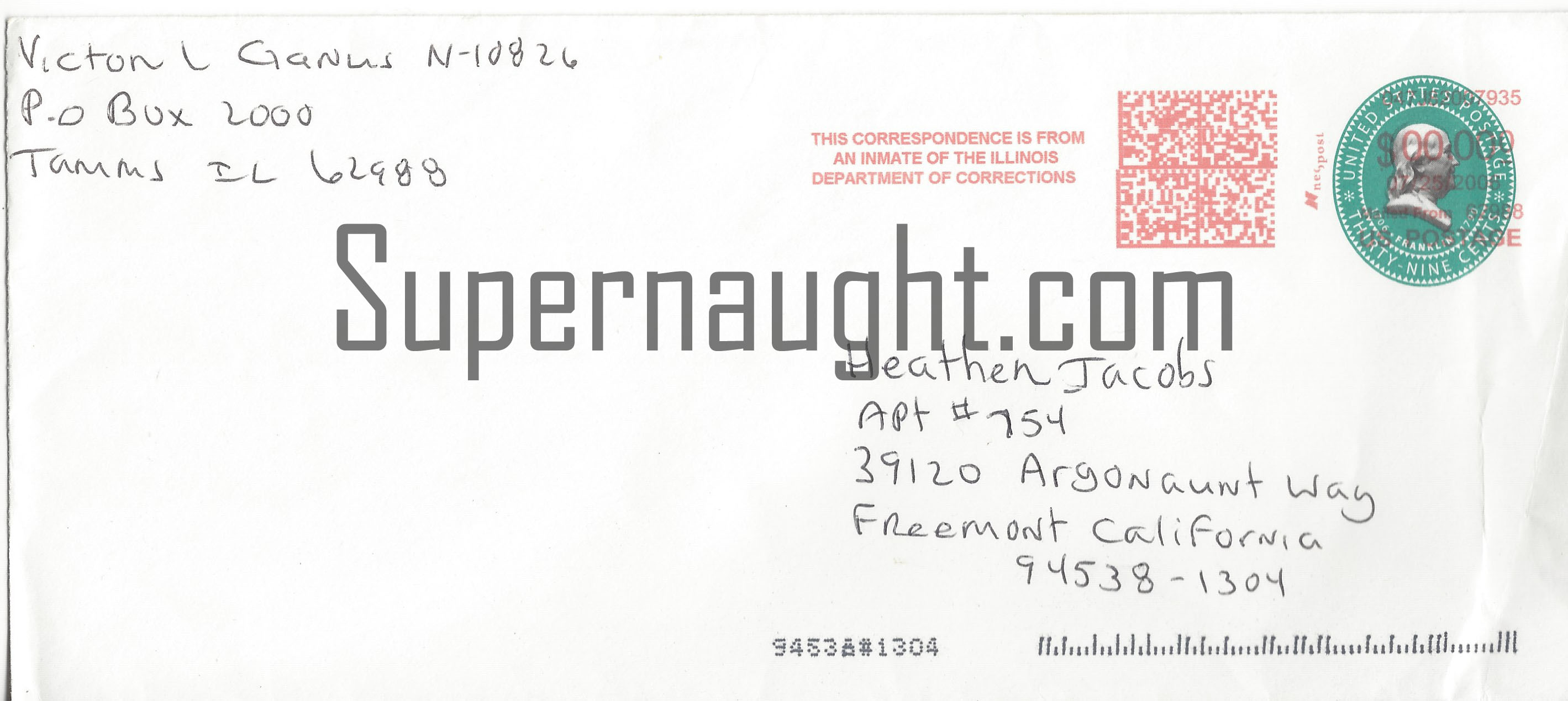 Victor Ganus Letter And Envelope Set Both Signed image 2