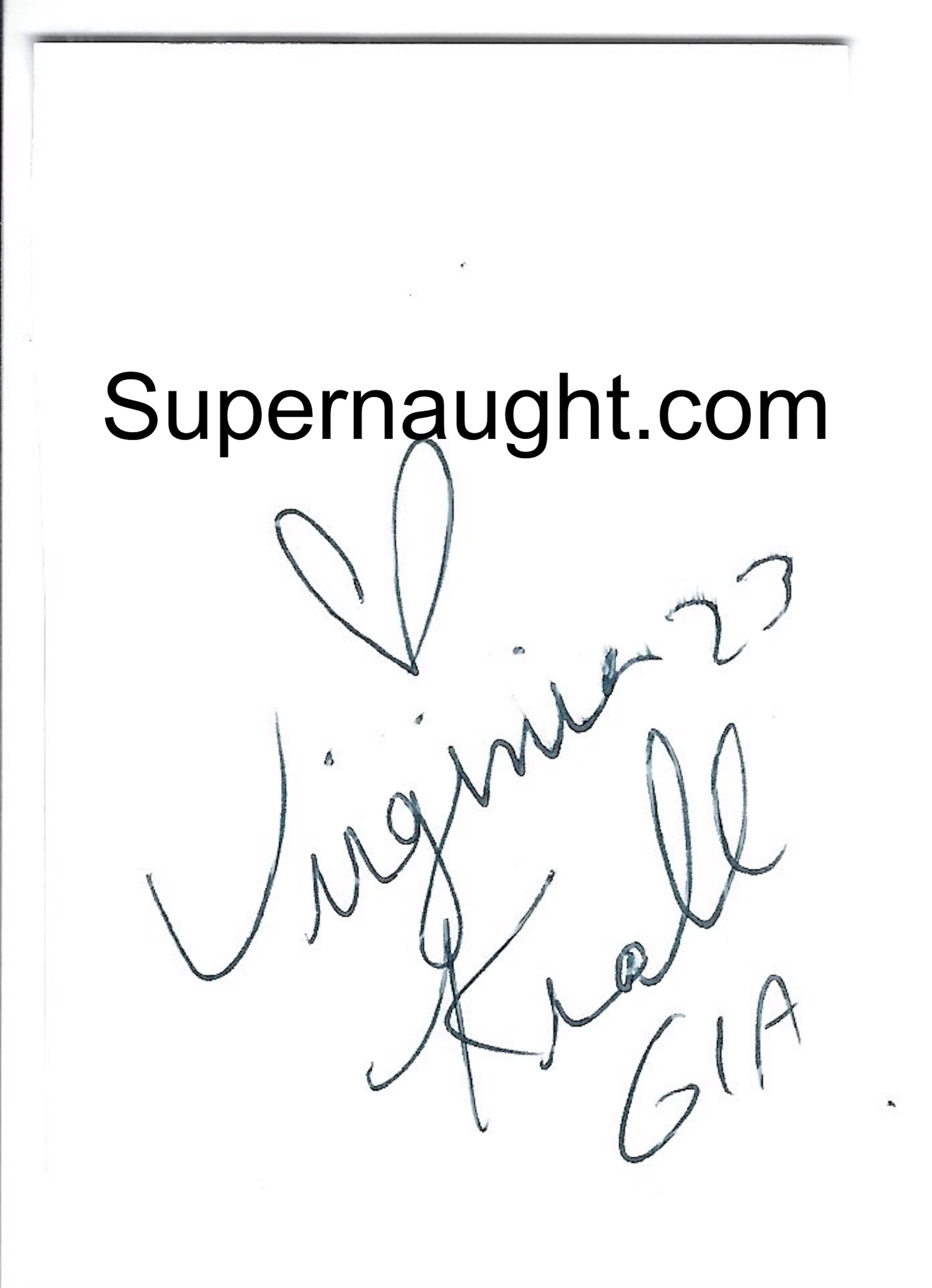 Virginia Krall Gia Photo Signed image 2