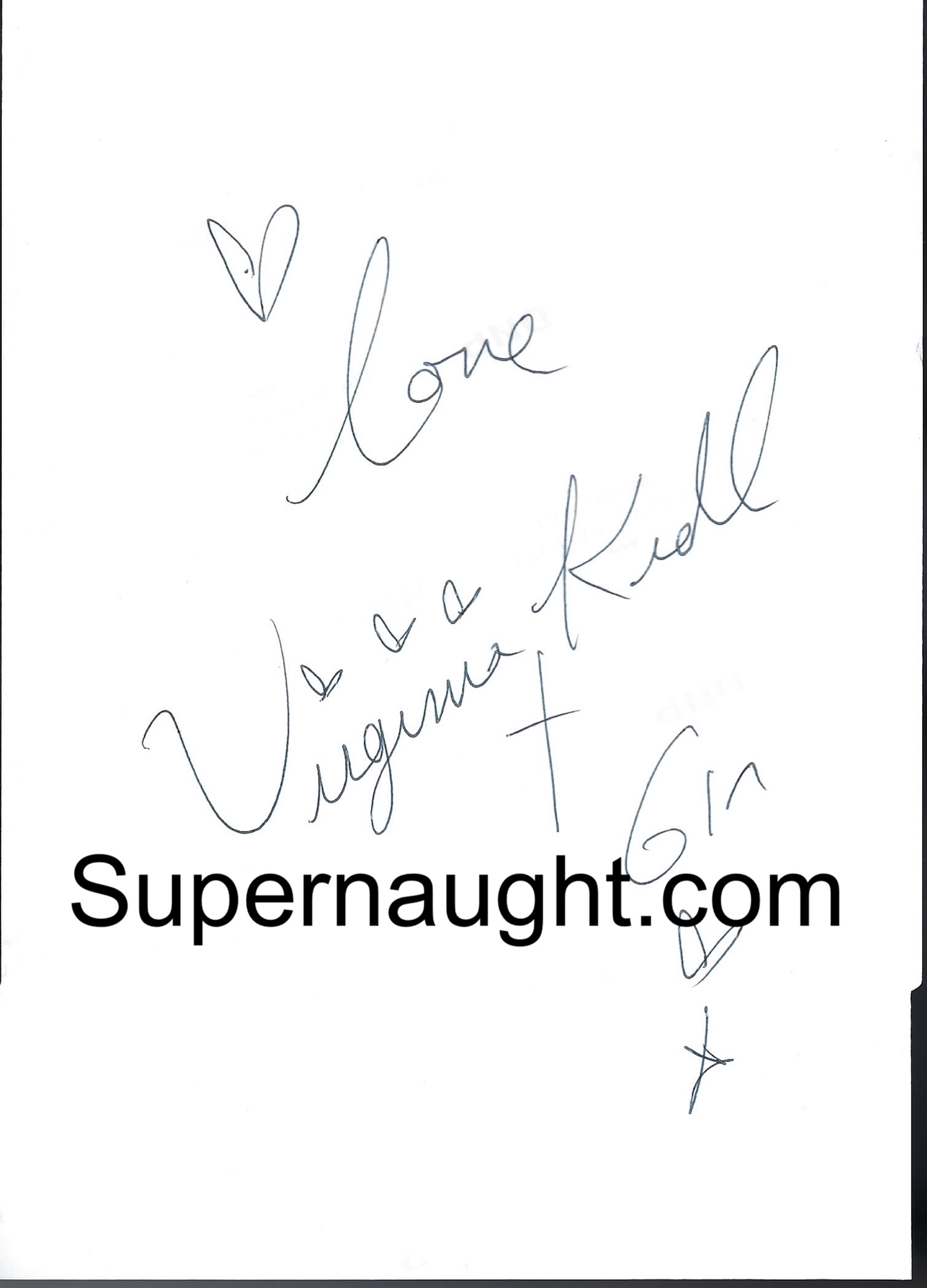 Virginia Krall Happy New Year Photo Signed image 2