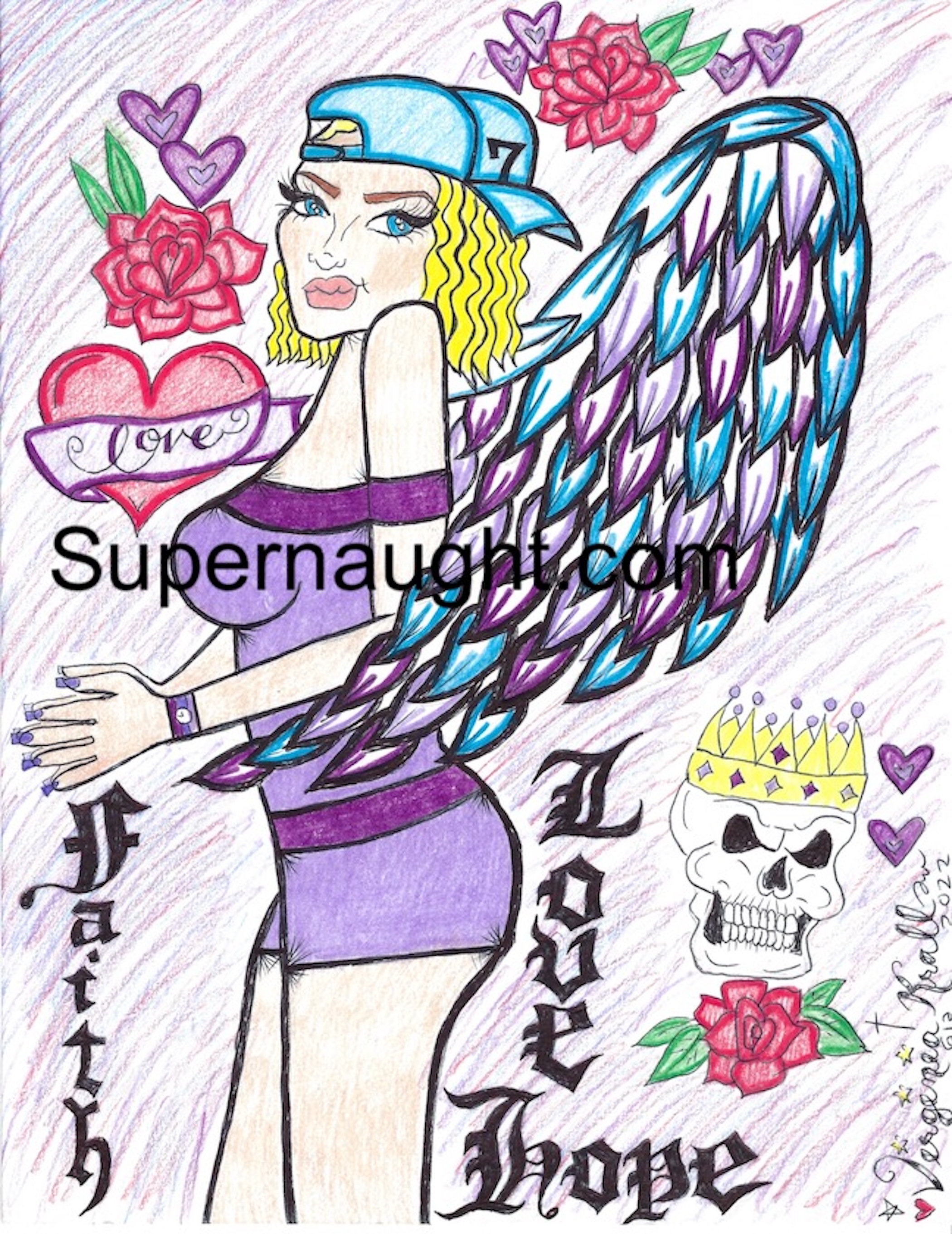 Virginia Krall Love Faith Hope Artwork Signed