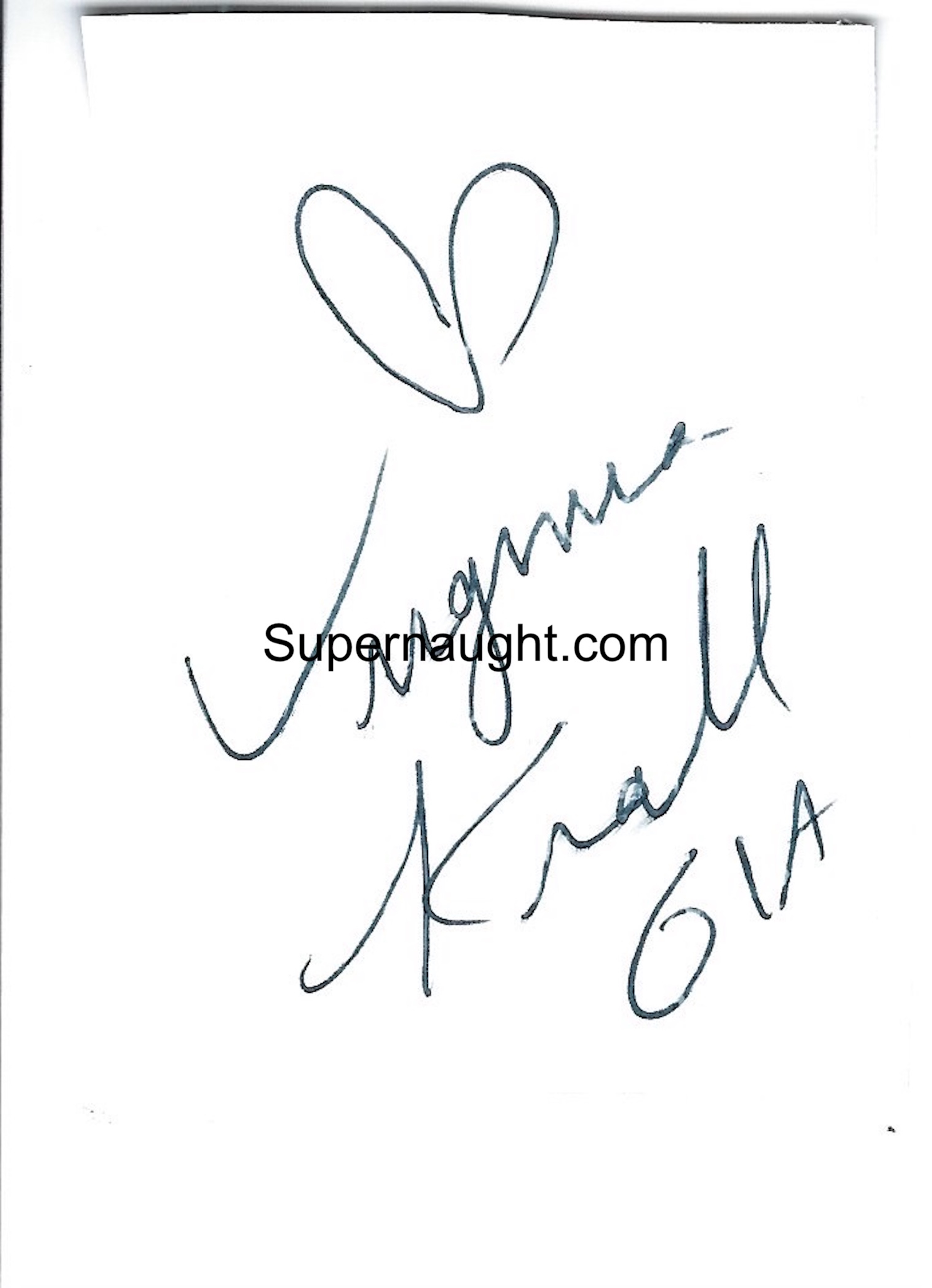Virginia Krall Signed Photograph image 2
