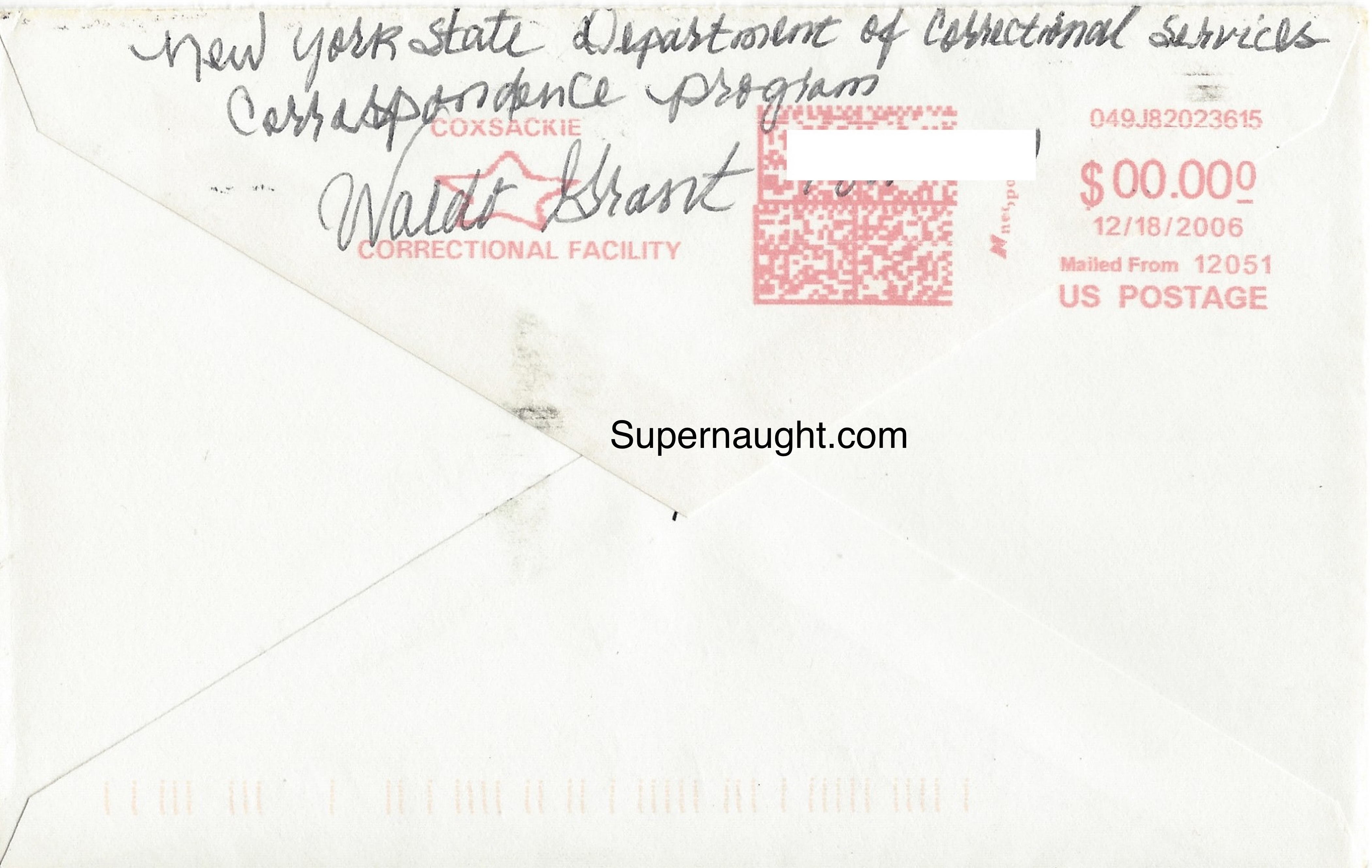 Waldo Grant Christmas Card and Envelope Both Signed image 3