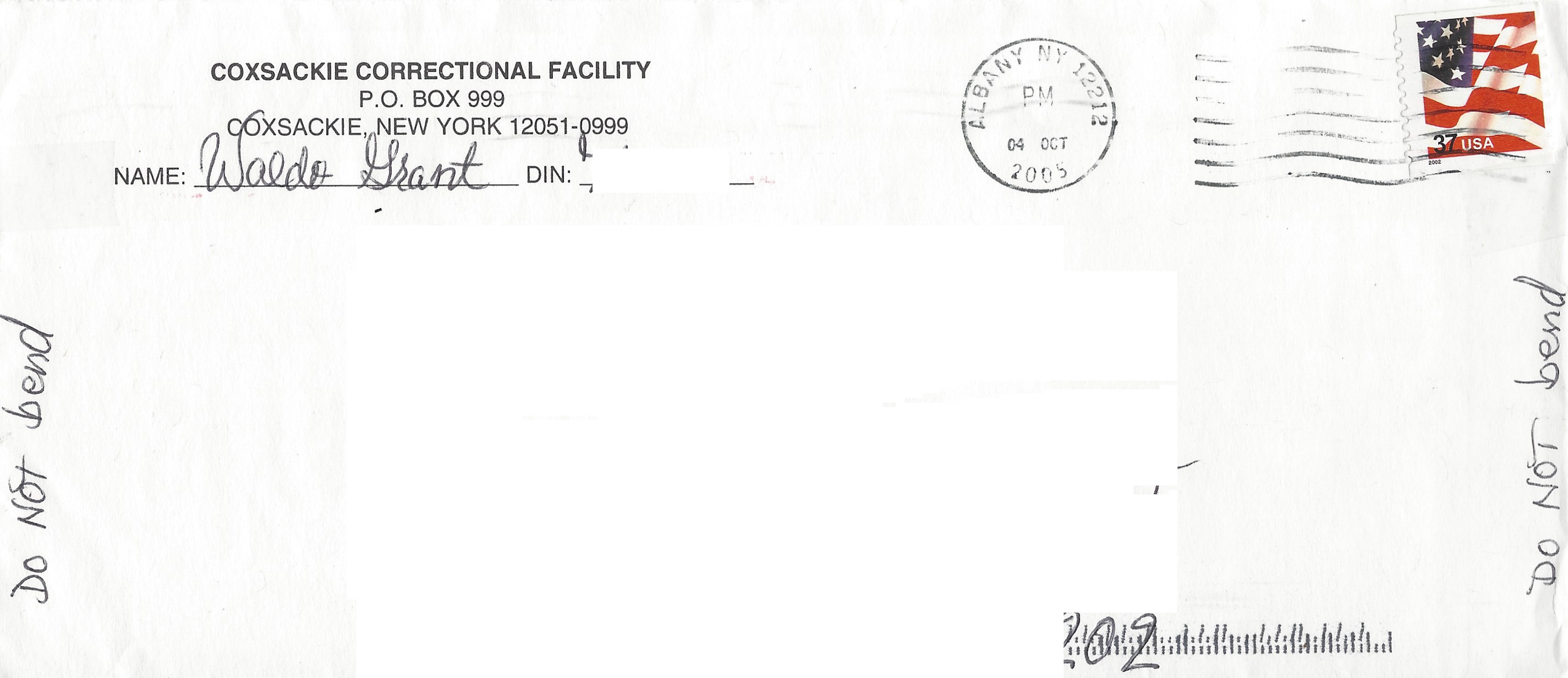 Waldo Grant Letter Drawing and Envelope Set Signed image 3