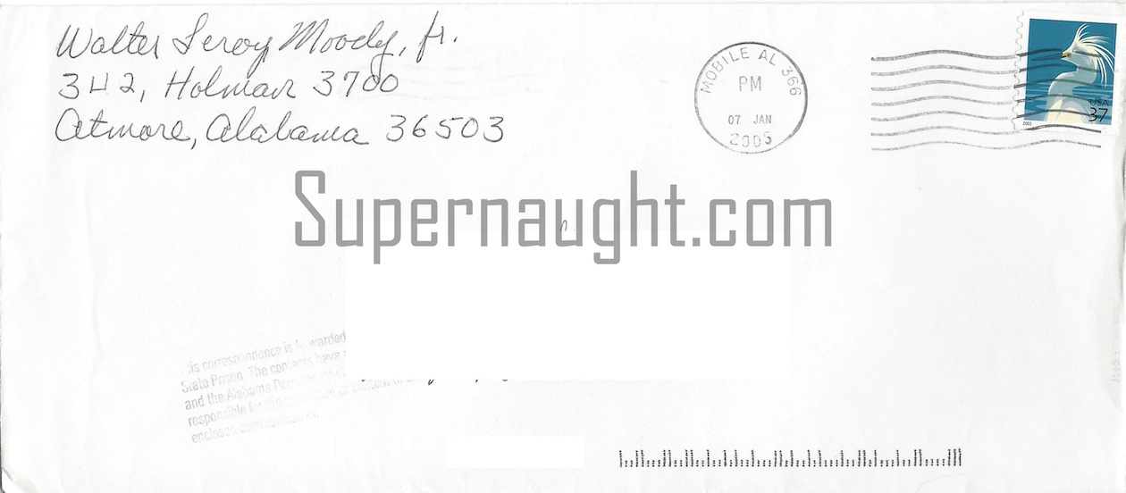 Walter Leroy Moody Jr. Letter and Envelope Both Signed image 2