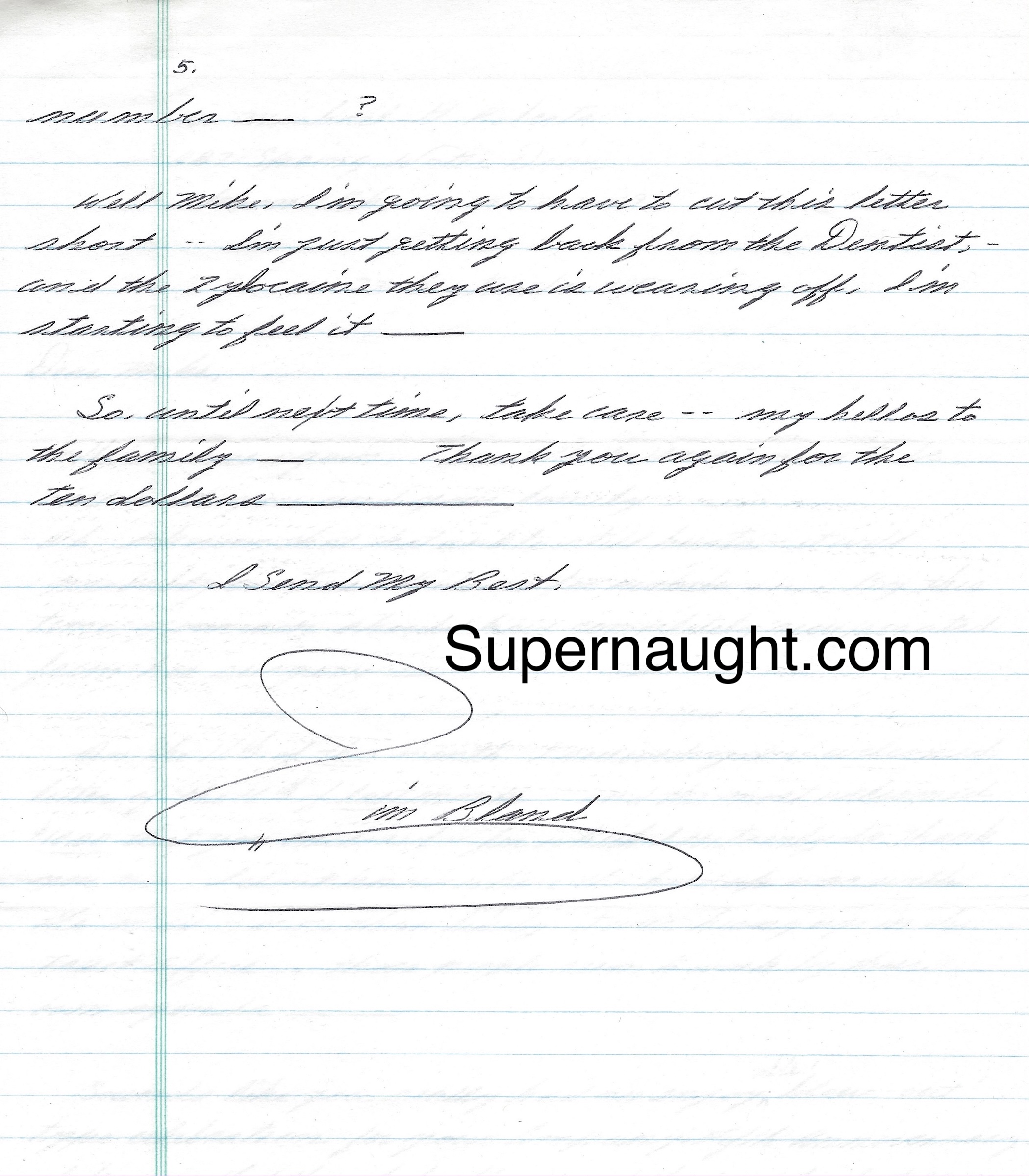 Warren James Bland Letter and Envelope Set Both Signed