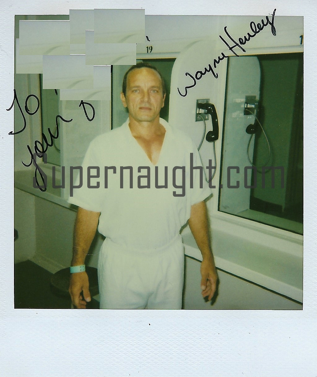 Wayne Henley Signed Prison Polaroid