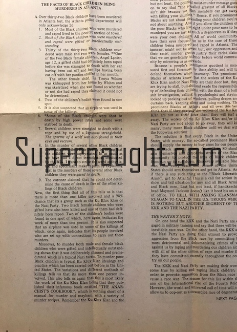 Wayne Williams August 1981 Newspaper Shekiba Mbuma Publishers image 2