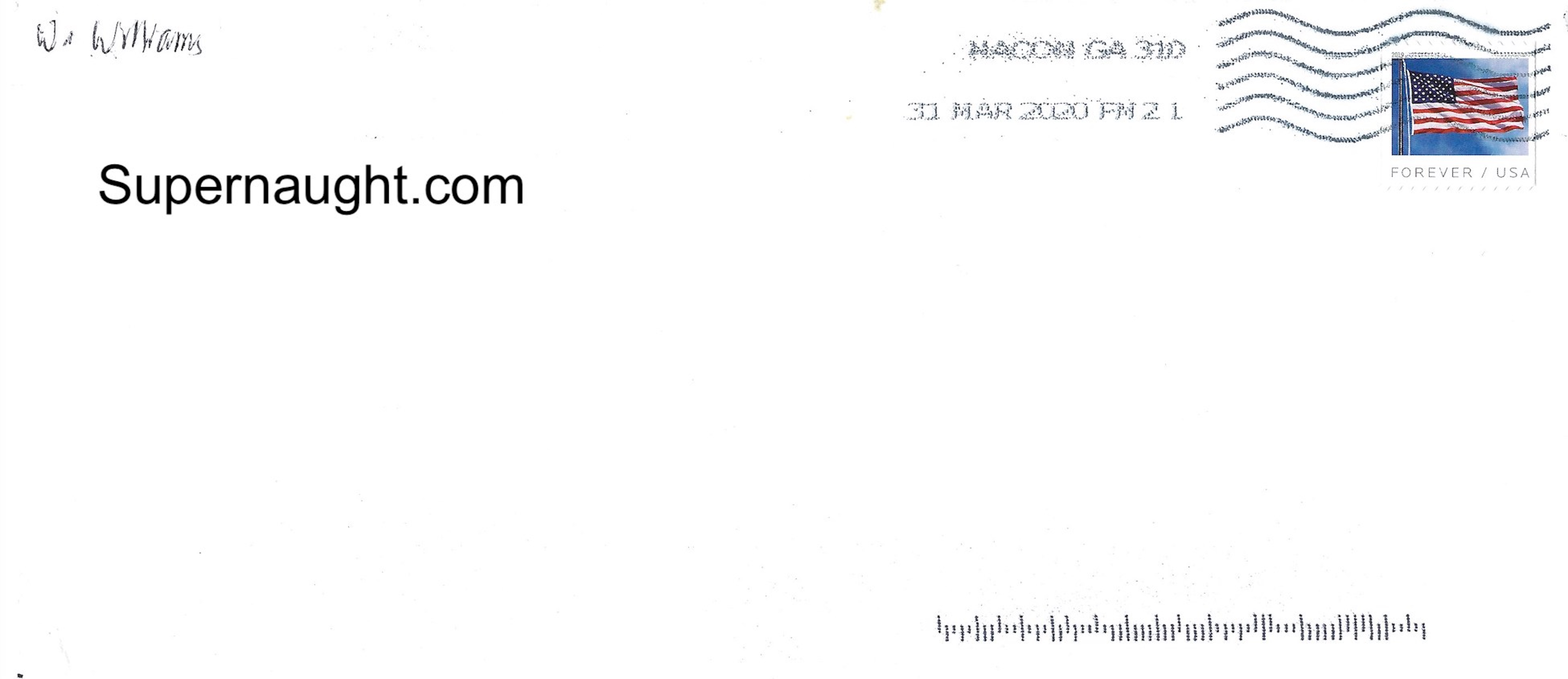 Wayne Williams Letter and Envelope Both Signed image 2