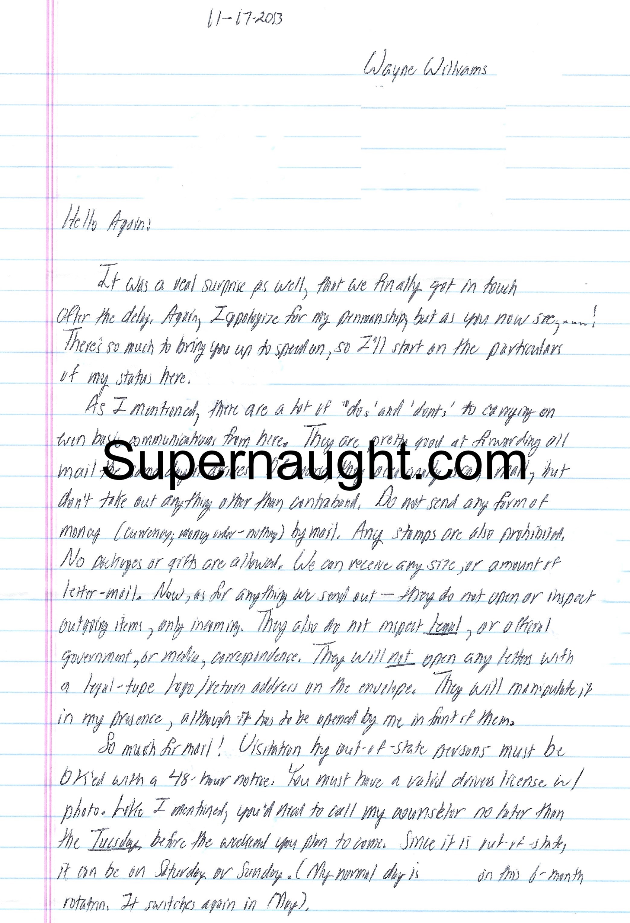 Wayne Williams Letter and Envelope Set Signed Three Times
