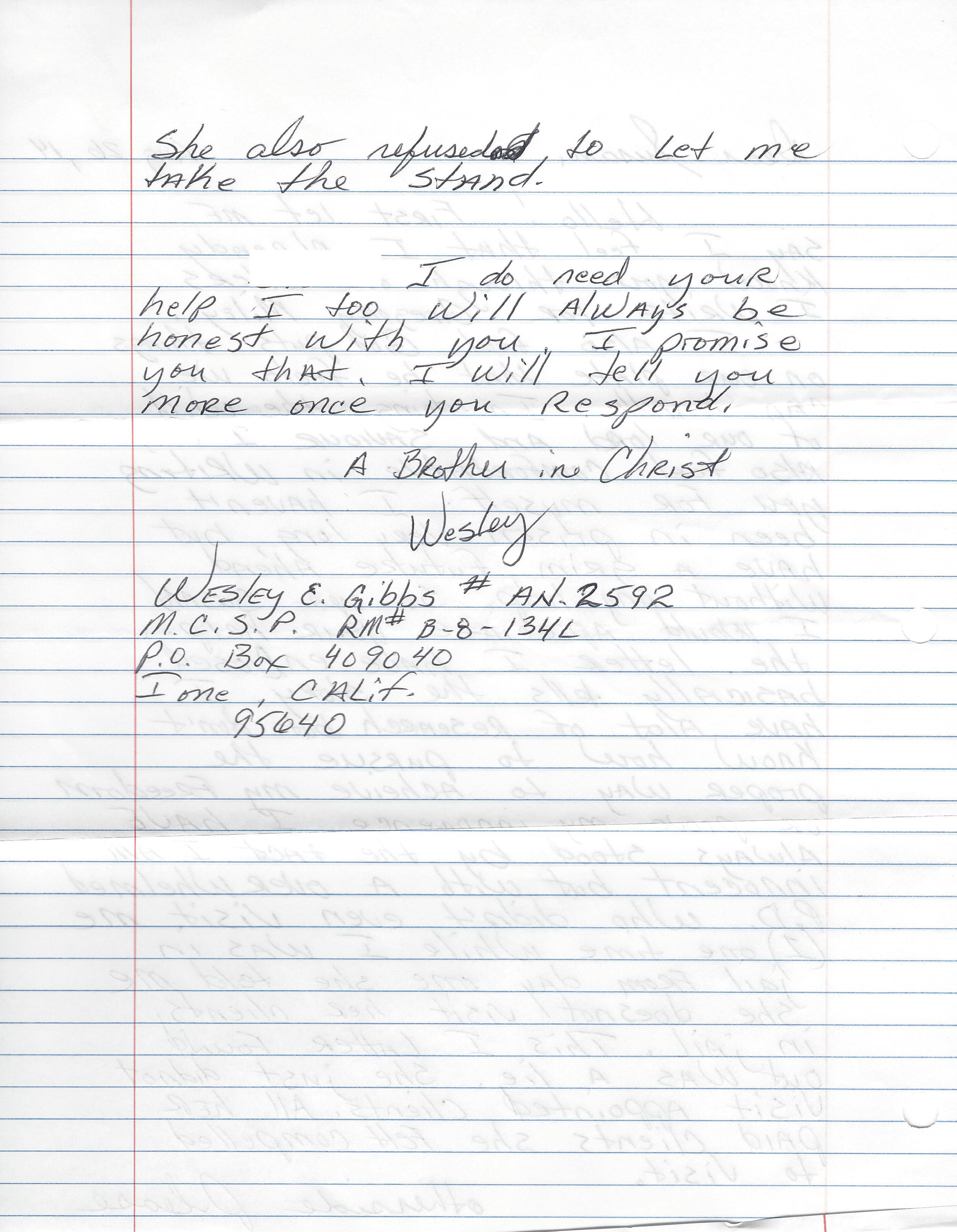 Wesley Gibbs Signed Letter and Envelope Set With Legal Paper image 2