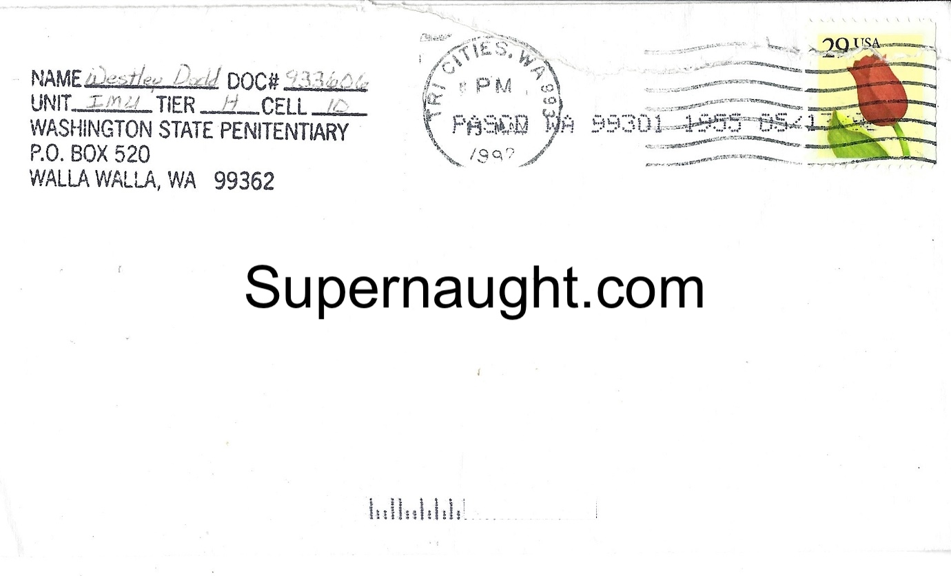 Westley Dodd Letter Envelope Set Both Signed image 3