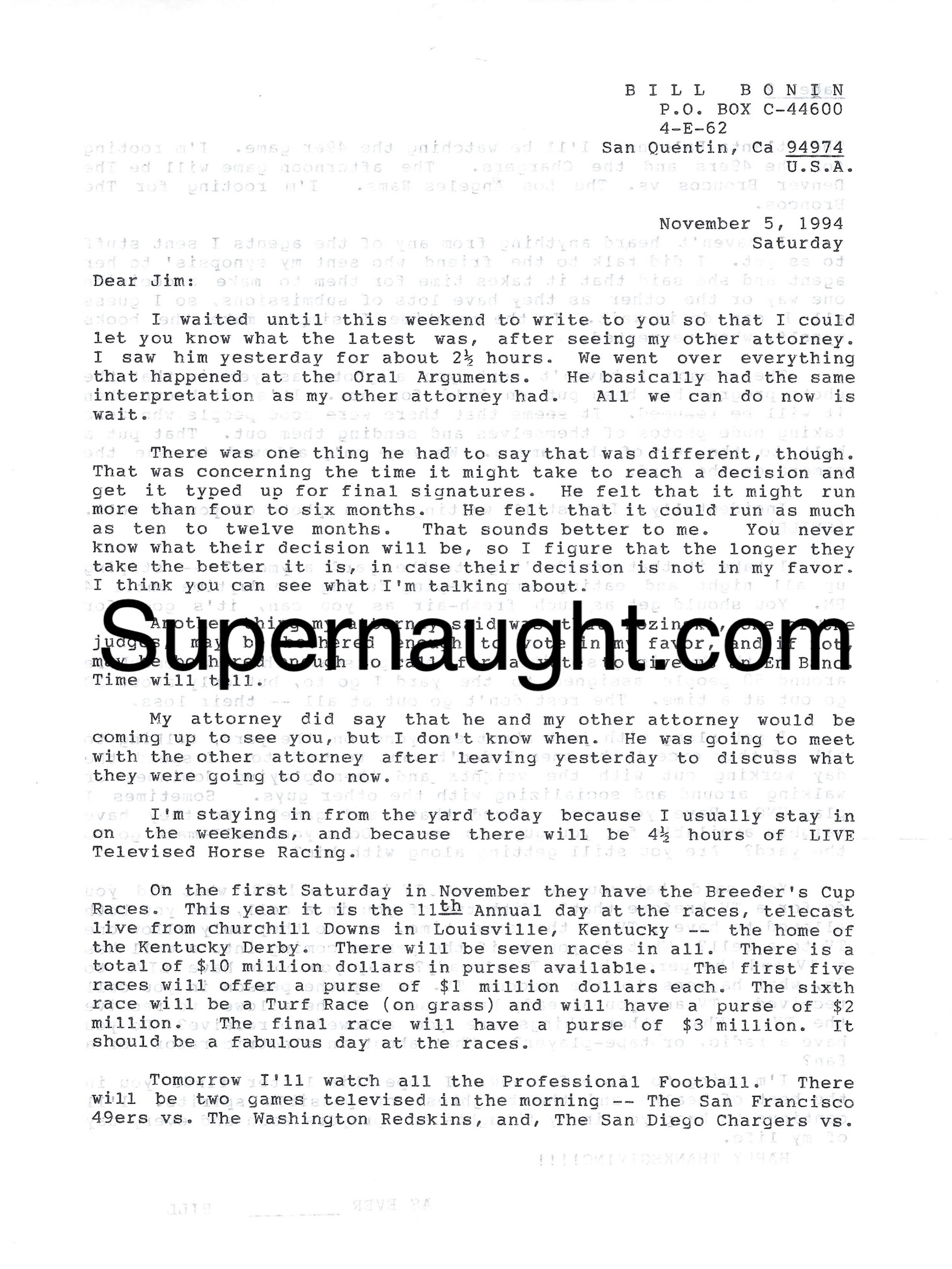 William Bonin Letter to His Codefendant image 2