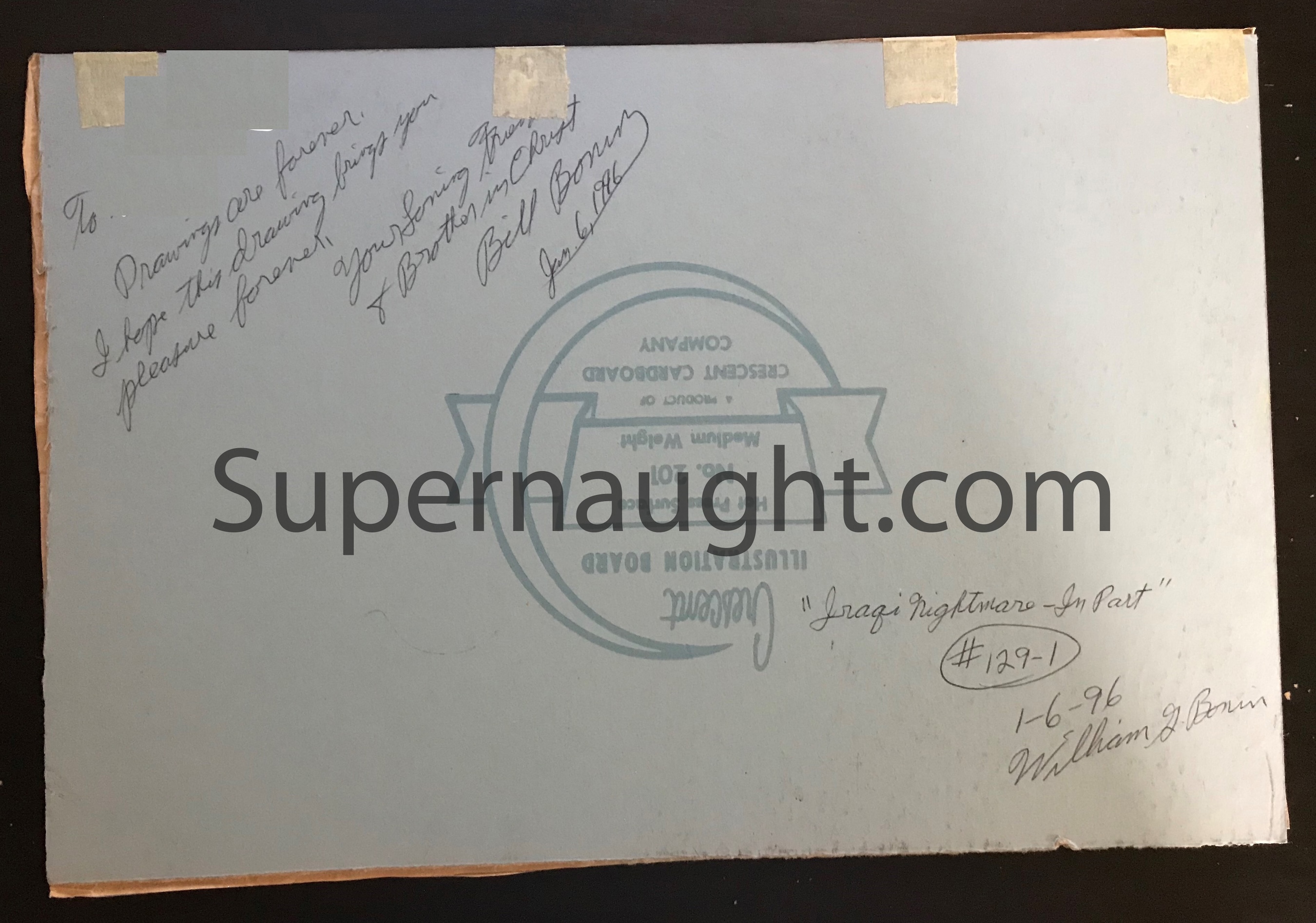 William Bonin Signed Artwork Iraqi Nightmare - In Part image 2