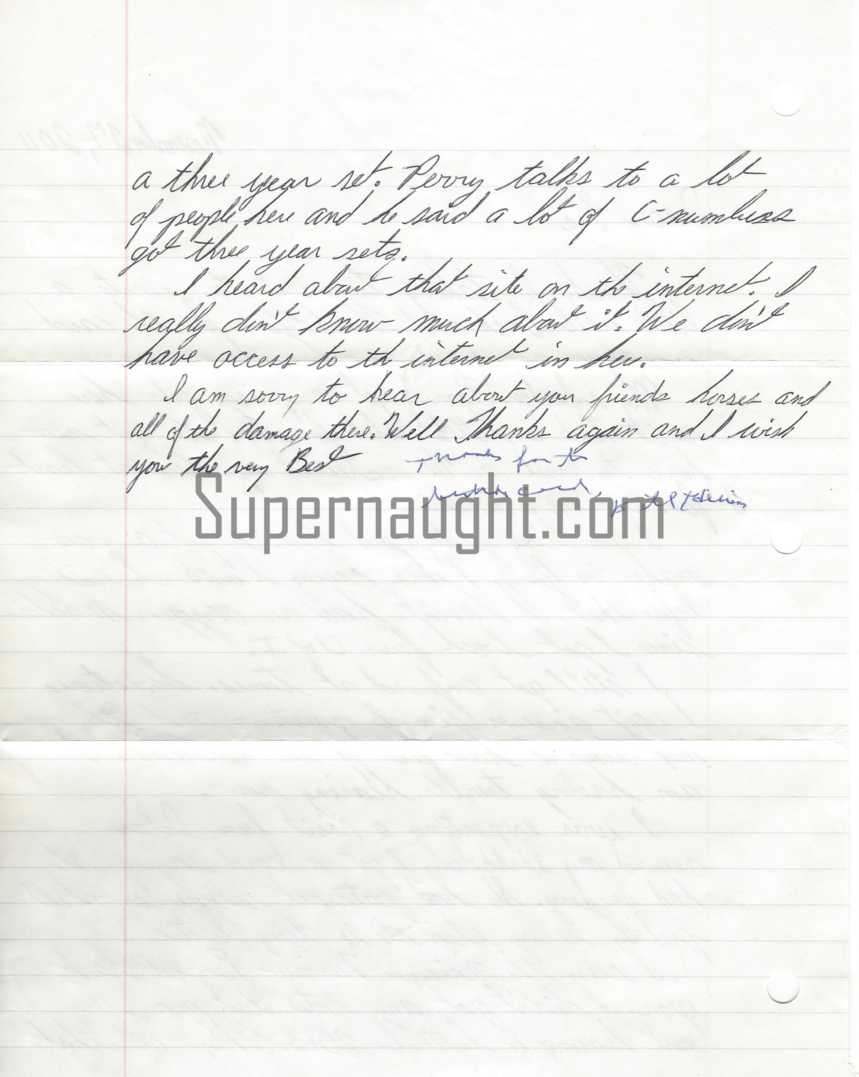 William Heirens 2011 Letter Signed with Envelope Set