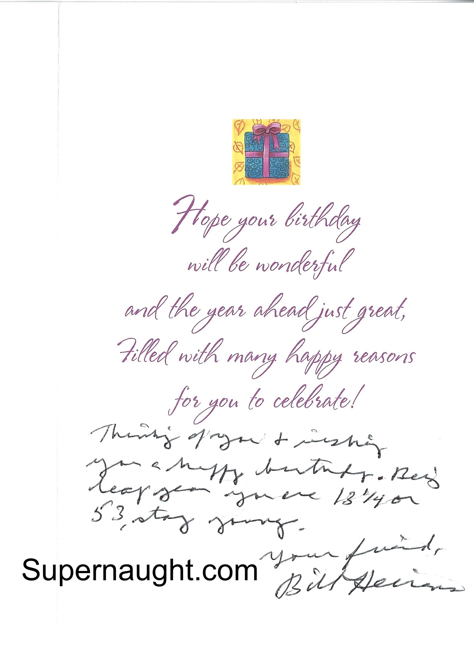 William Heirens Birthday Card and Envelope Both Signed