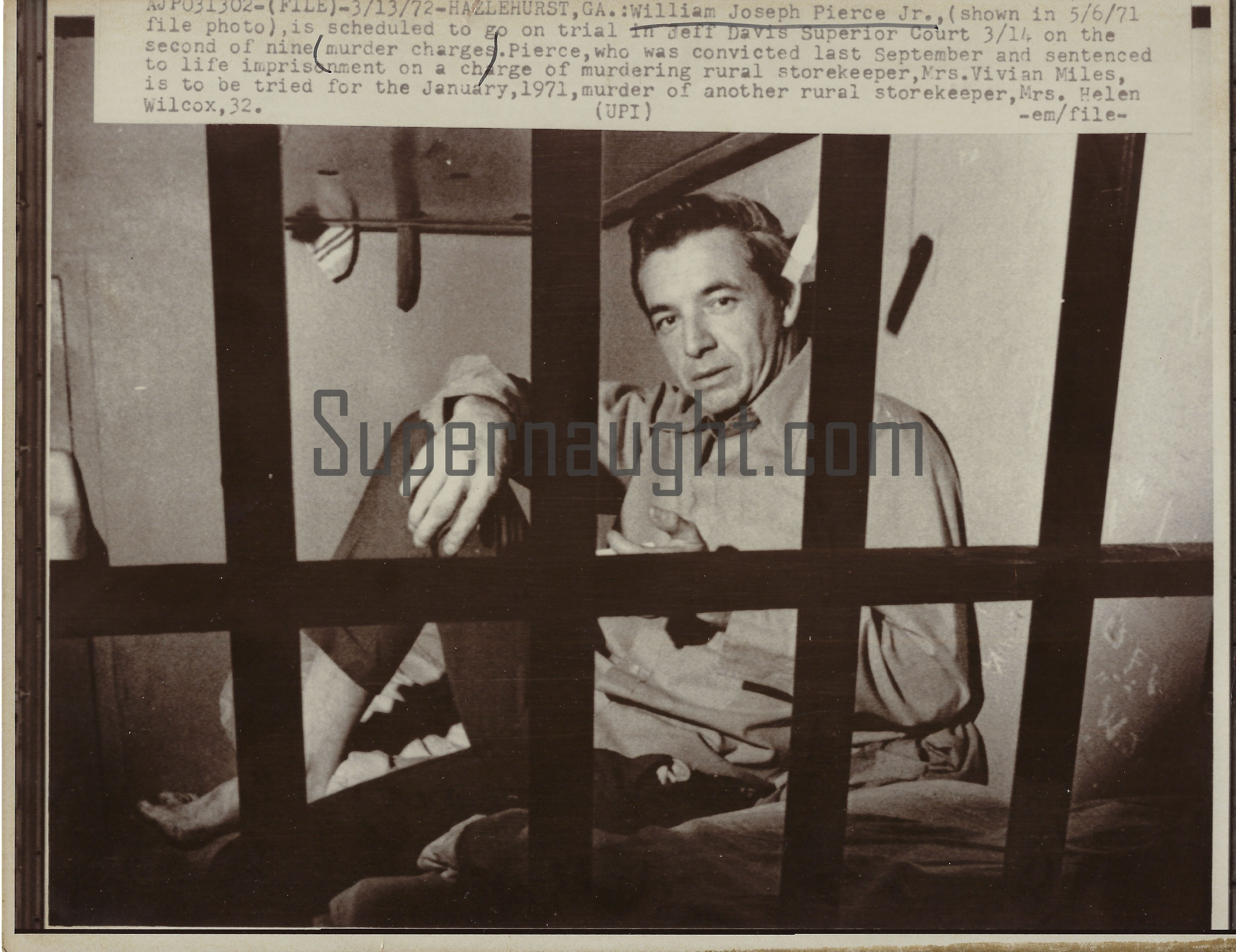 William Junior Pierce 1972 Press Photo