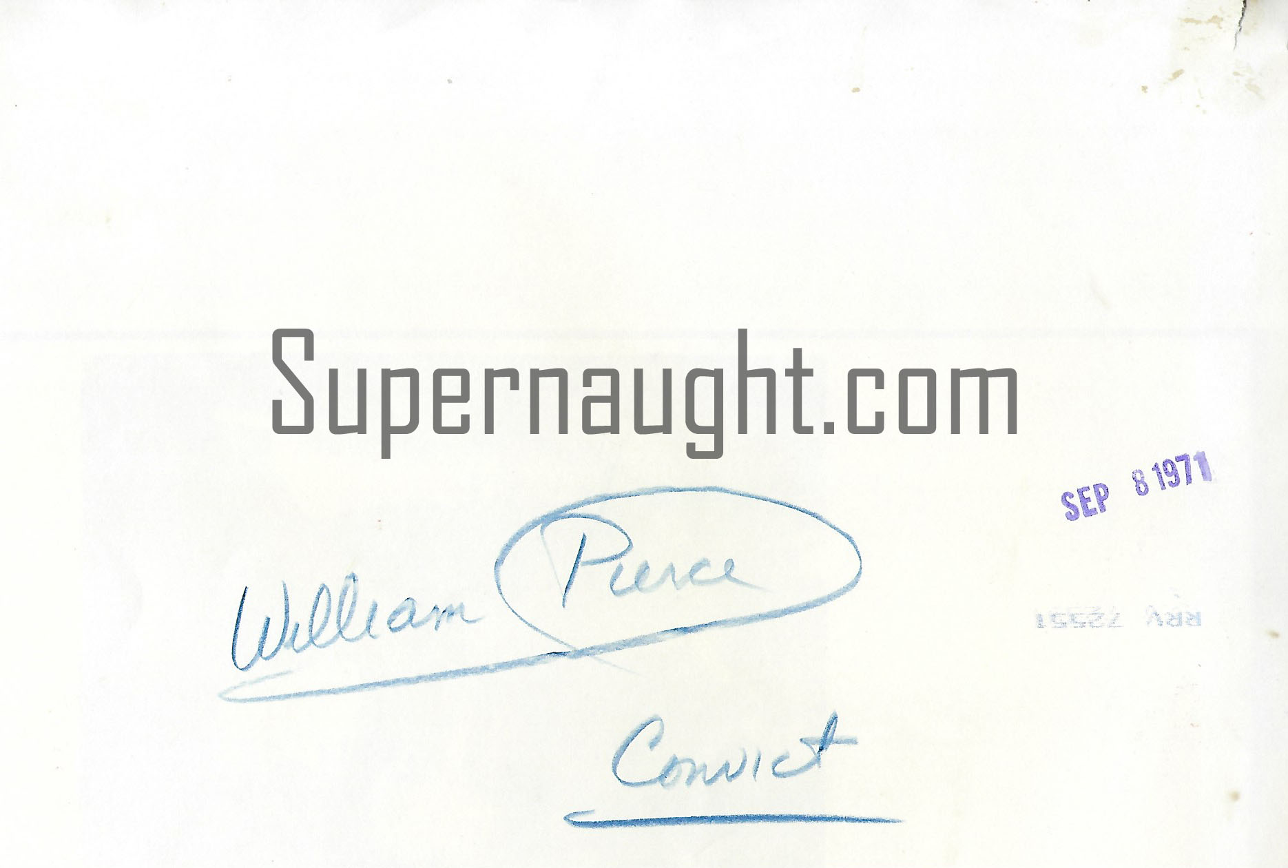 William Junior Pierce August 1971 Press Photo image 2