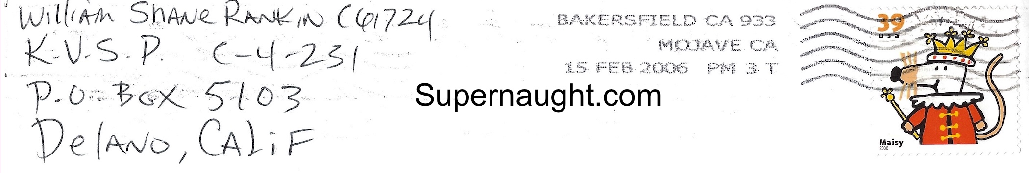 William Shane Rankin Signed Envelope