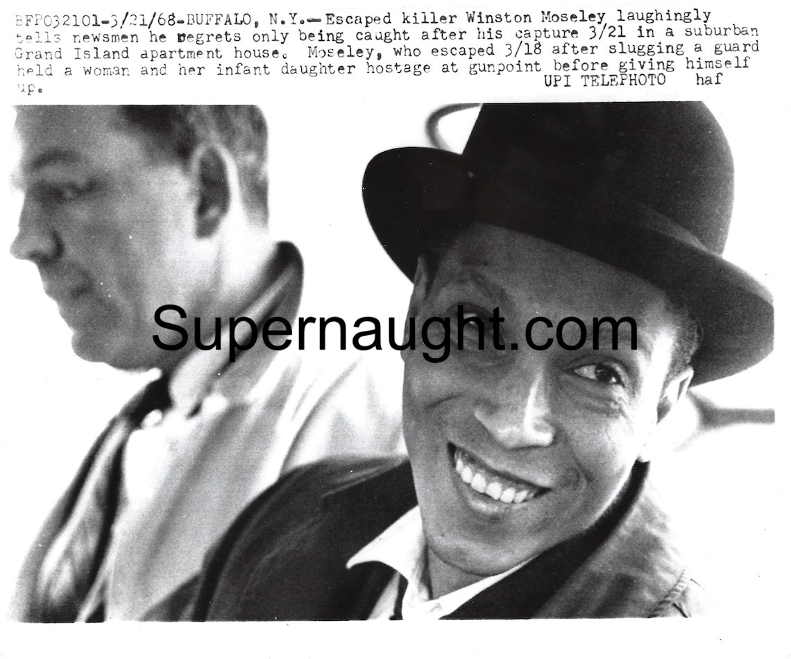 Winston Moseley Captured 1968 Press Photo