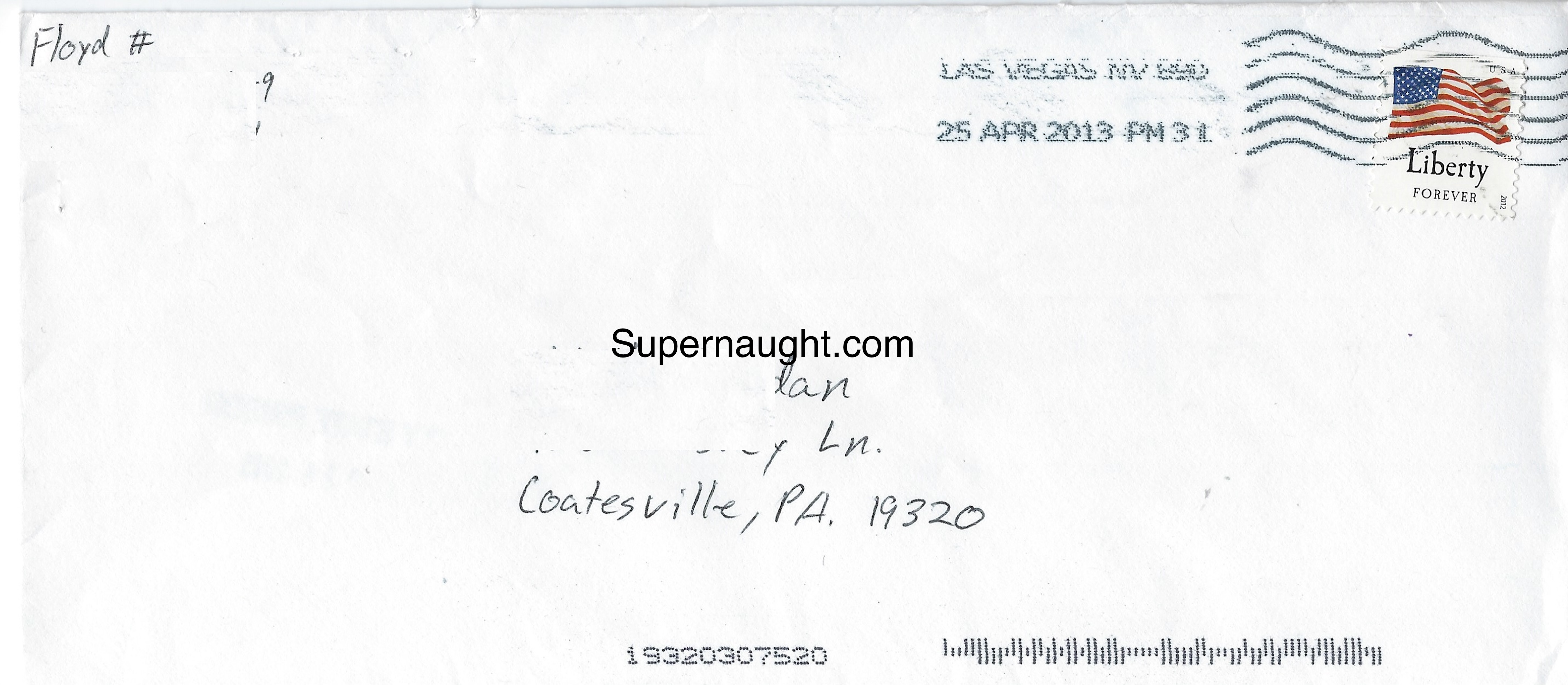 Zane Floyd Signed Envelope