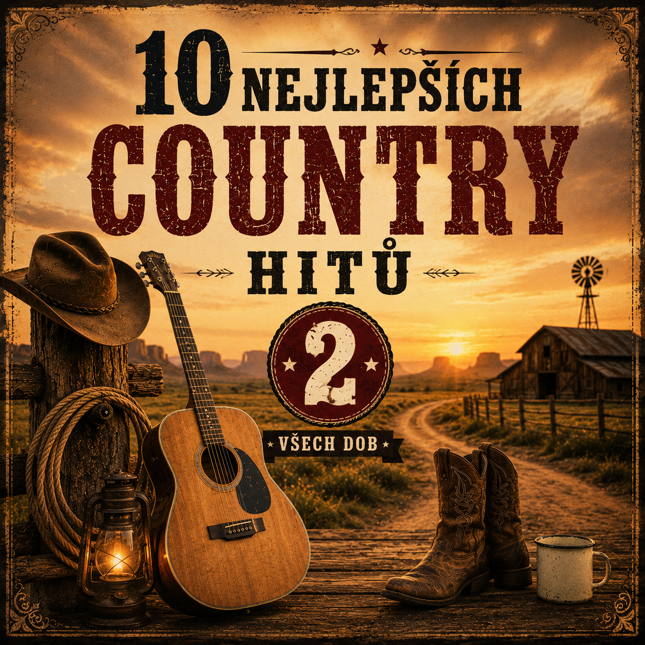10 NEJLEPŠÍCH country hitů všech dob 2