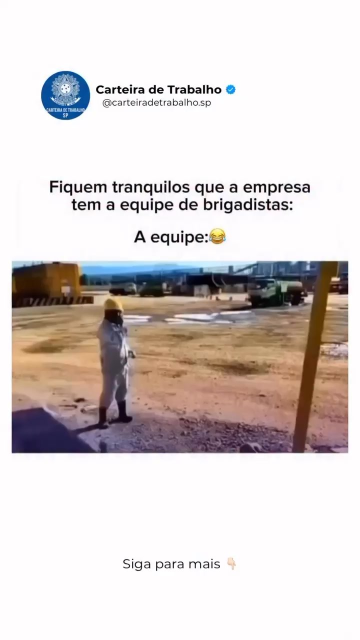Segurança em primeiro lugar 🤣