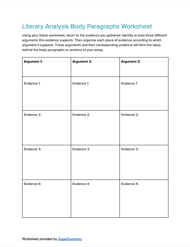 writing a literary analysis thesis statement