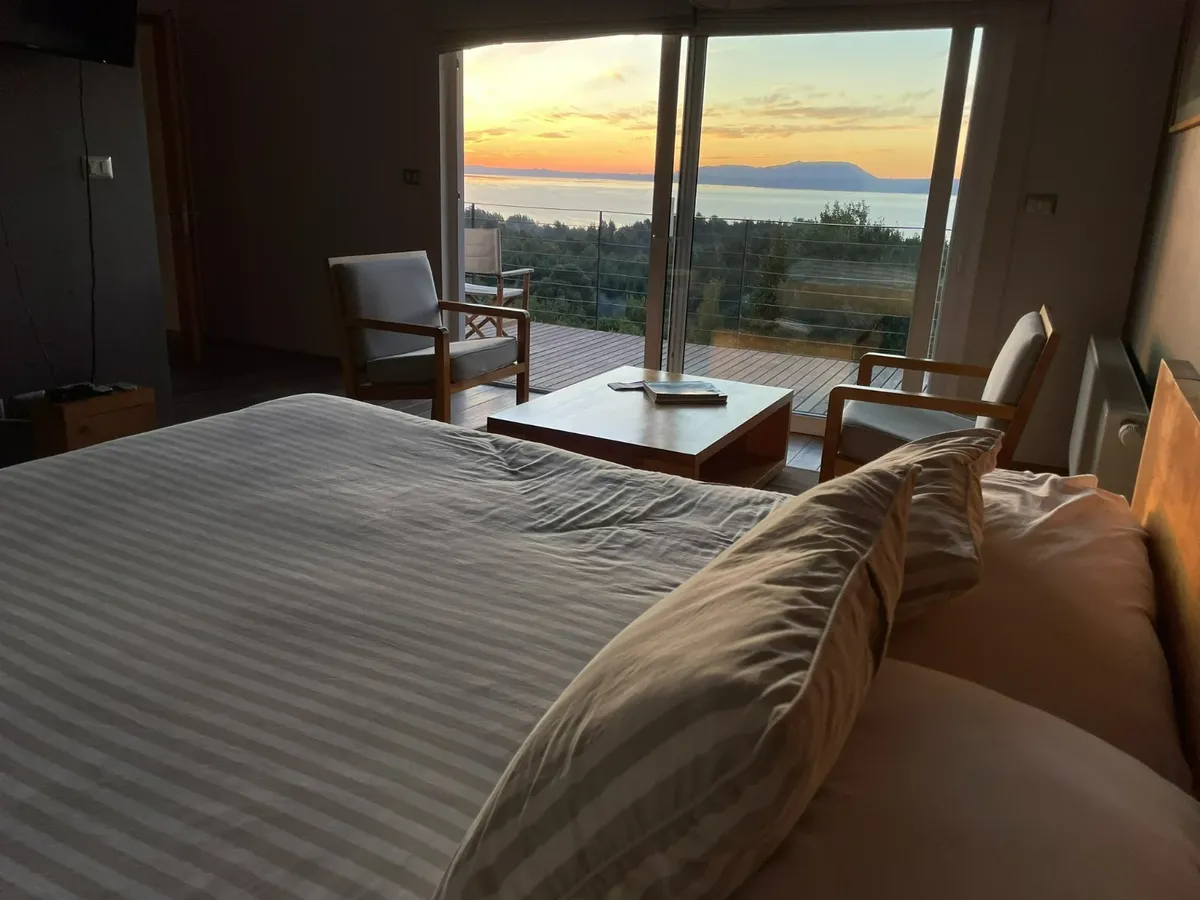 habitación vista al lago Pucón