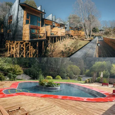 Descanso en Ni Newen Lodge con Ticket de acceso a Termas