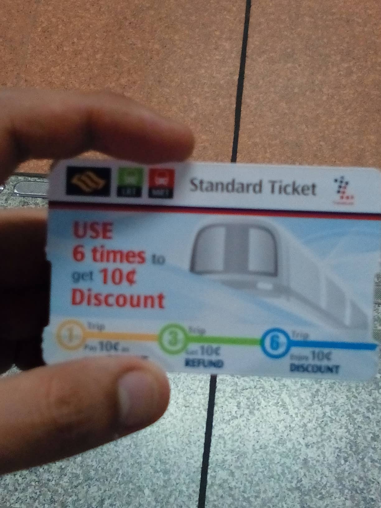 ตั๋วรถไฟตอนที่ไปสิงคโปร์ครั้งแรก