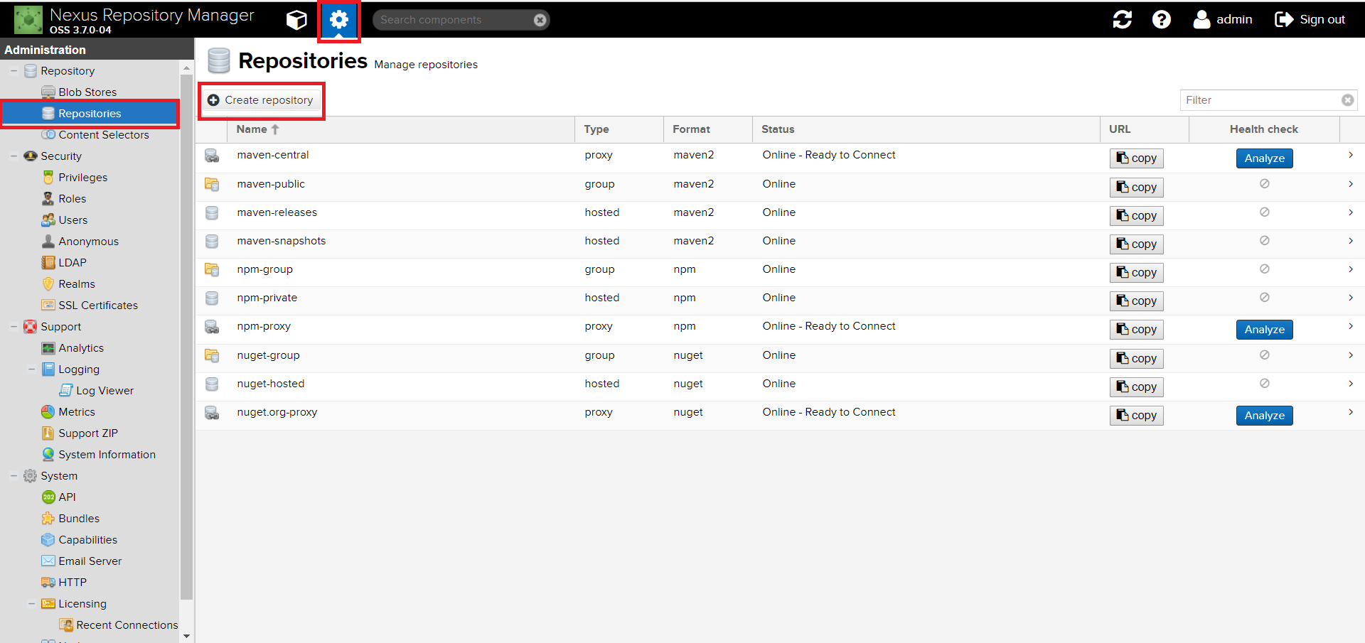 create repo