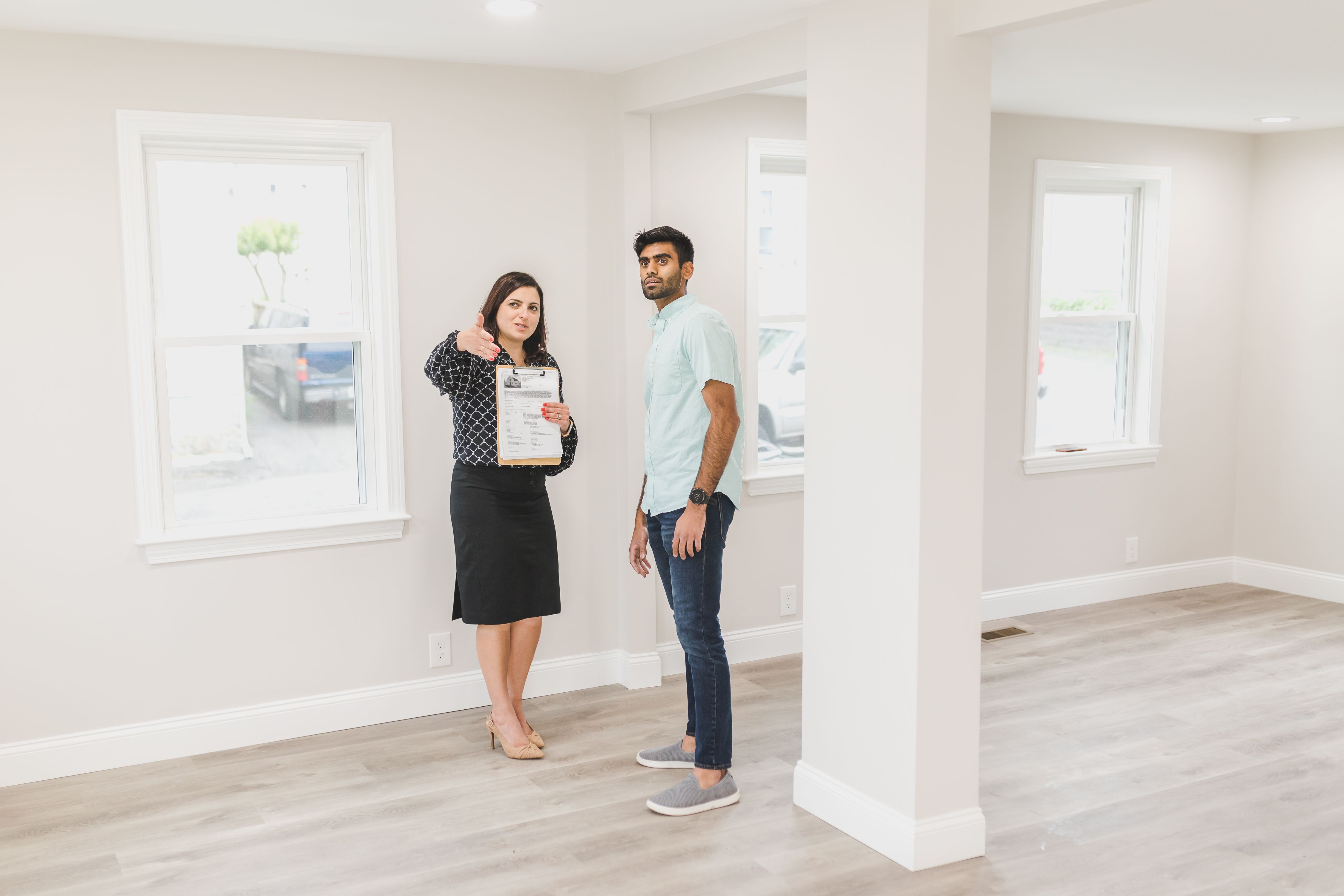 Property Manager and Painter in room