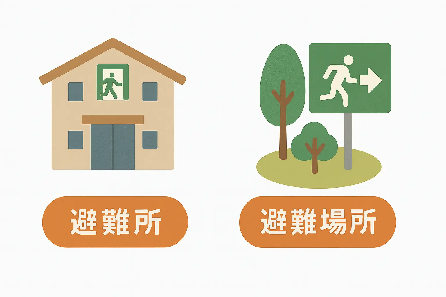 避難先の種類イメージ